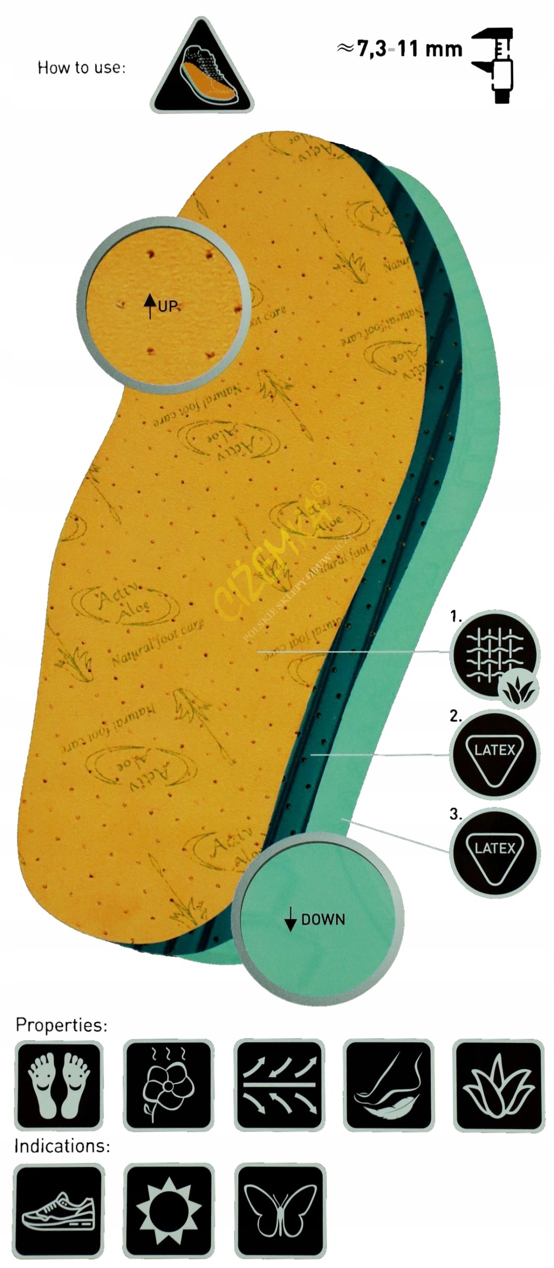 Wkładki do butów Coccine Comfort Daily roz.43-44