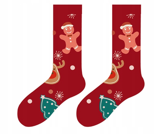 ŚWIĄTECZNE SKARPETY DŁUGIE DZIECI DOROŚLI 5 PAR Marka inna