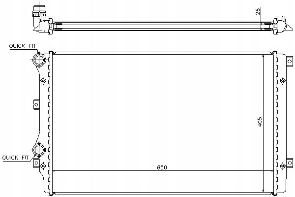 Nissens Chladič Motoru (s Montážními Prvky Asistent řidiče #28