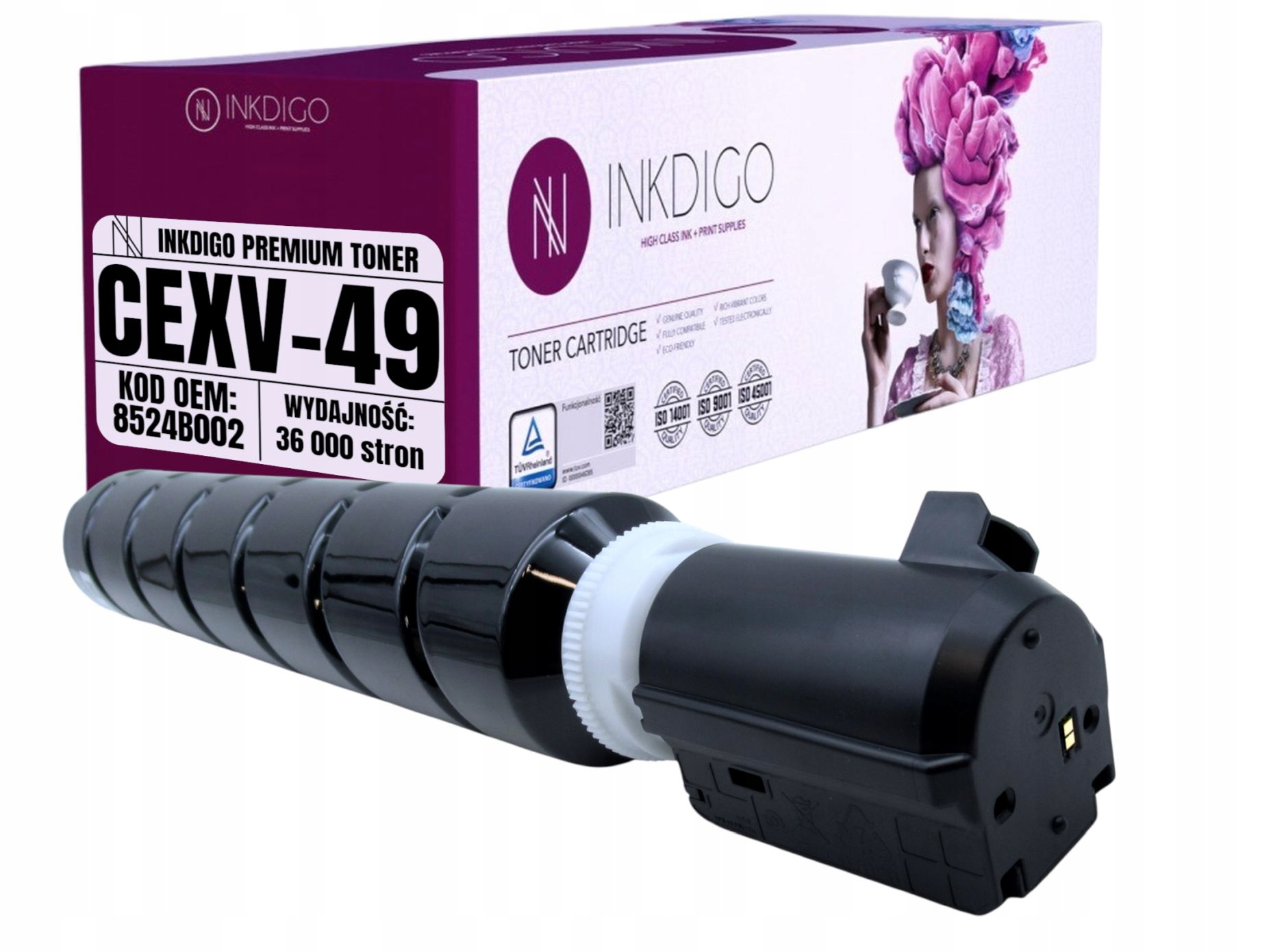 CEXV49 Náhradní toner pro Canon ImageRunner Advance DX C 3720 3725 3730
