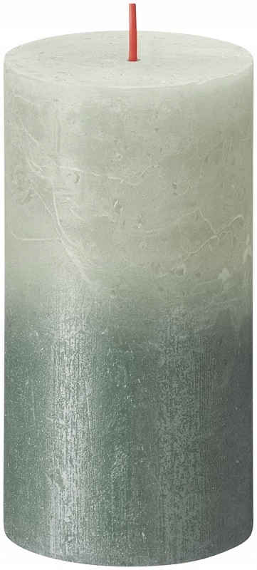 

Świeca Rustic 130/68 Sunset mglista zieleń lazur