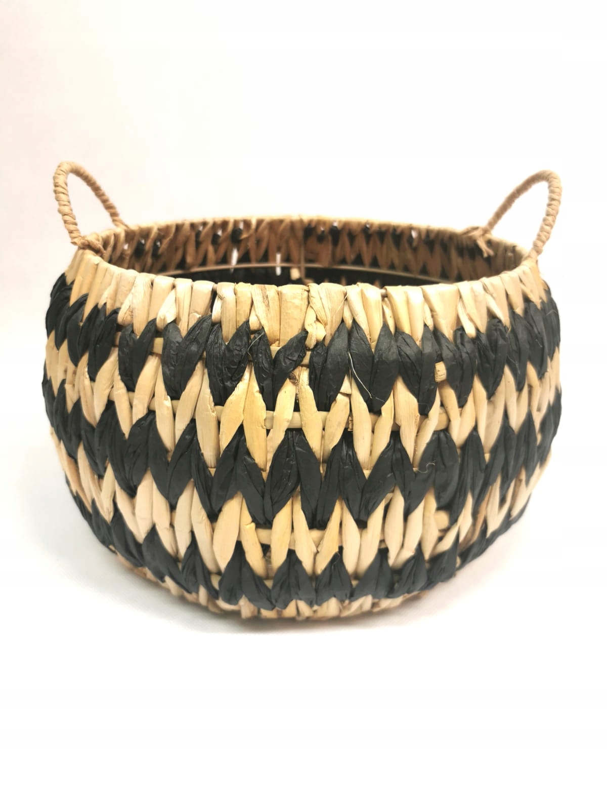 KOSZ KOSZYK TRAWA MORSKA BOHO DEKORACJA 30CM