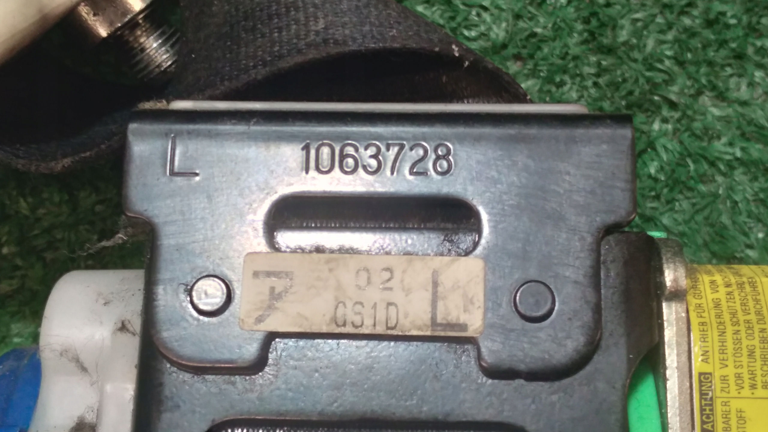 tension belt safety left front MAZDA 6 GH 1063728