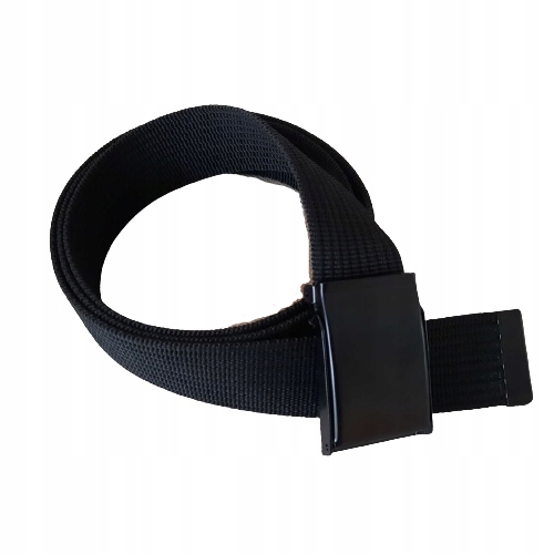 

Pasek Parciany Tkany Czarny Czarna Klamra 110 CM