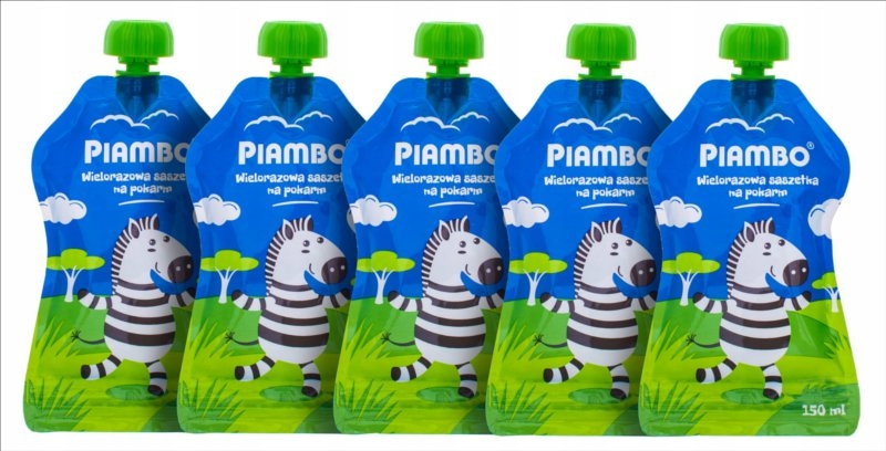 PIAMBO SASZETKI NA POKARM 5SZT. ZEBRA