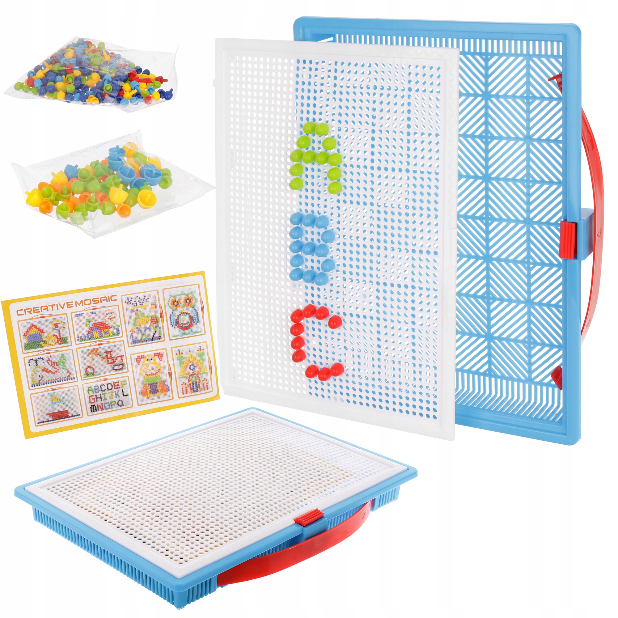

LT274 Puzzle Układanka Montessori Pinezki Grzybki