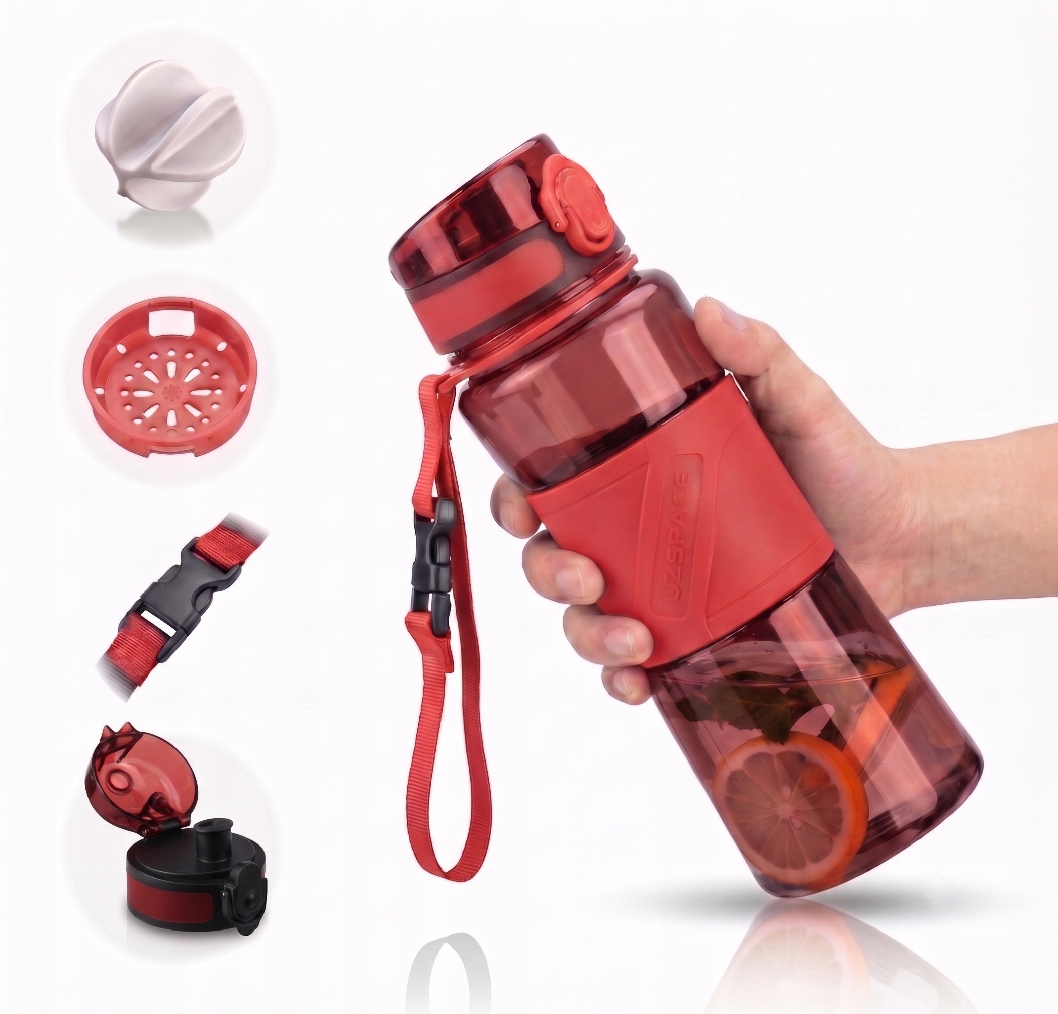 Butelka sportowa do picia wody Bidon do białka odzywek na trening 700 ml
