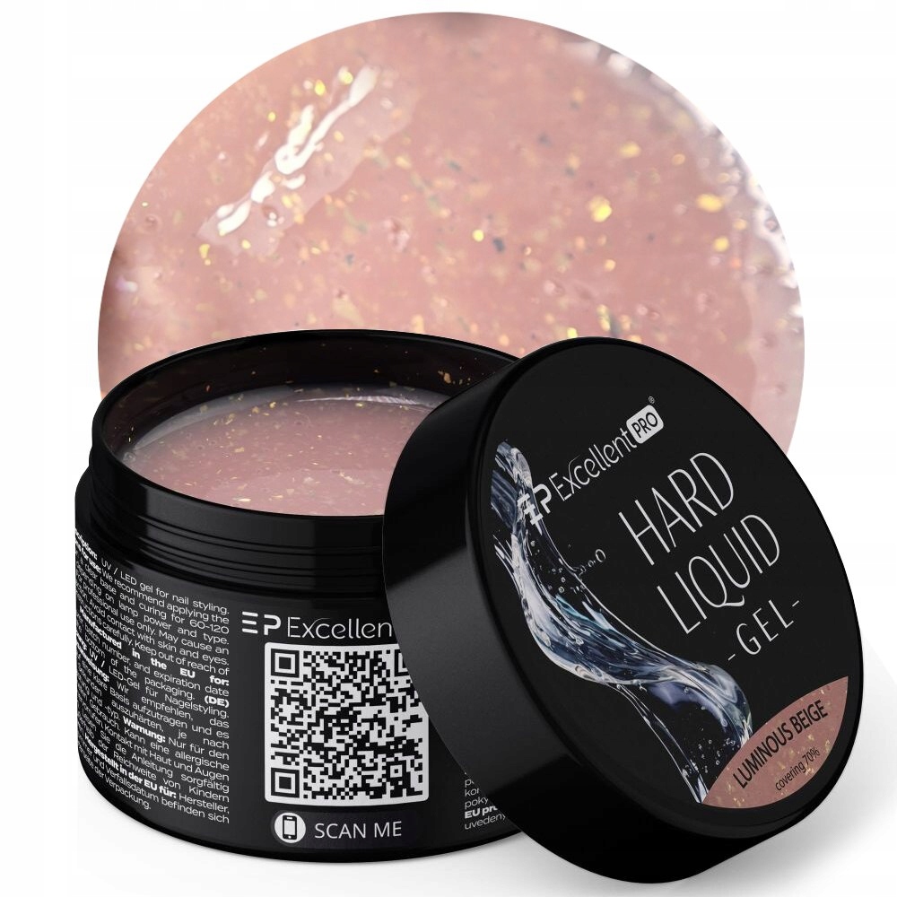 Hard Liquid Gel Luminous Beige Twardy Żel Budujący