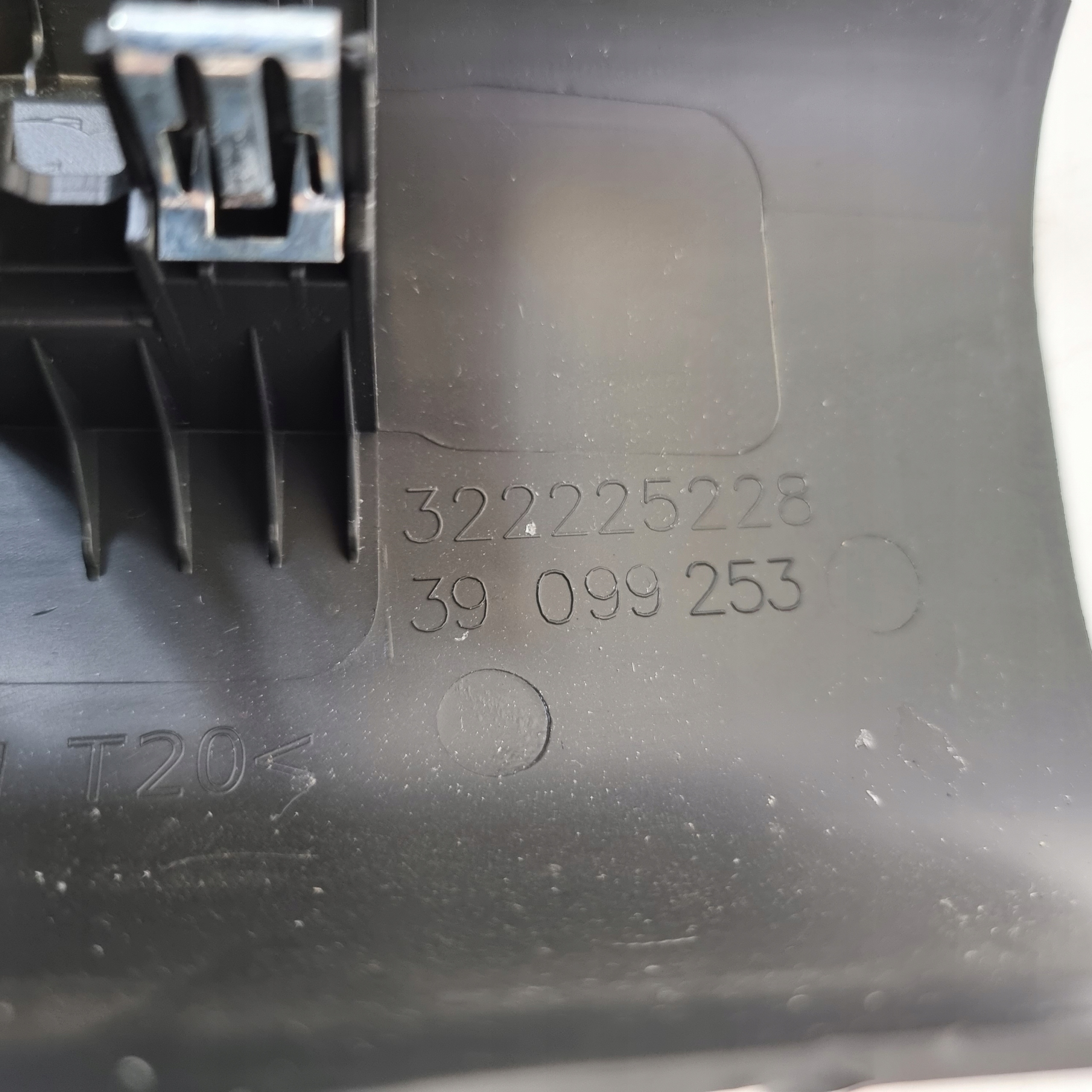 OPEL ASTRA K cover SLUPKA A black left