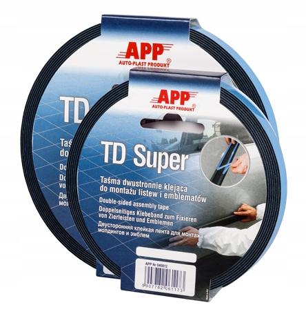 

App taśma dwustronna Niebieska 6mm x 10m