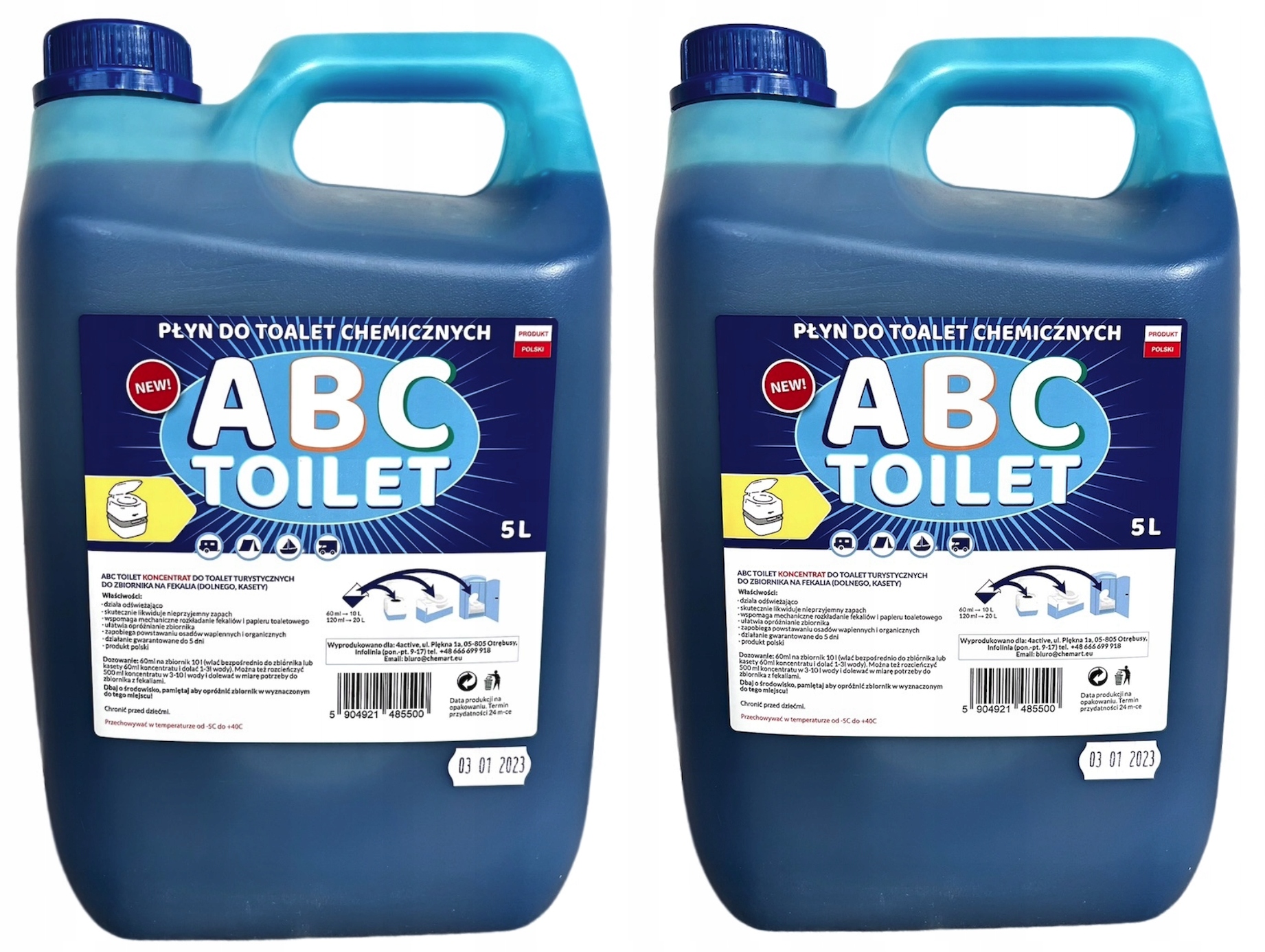 

Płyn do toalet turystycznych Abc Toilet 2x5L 10L