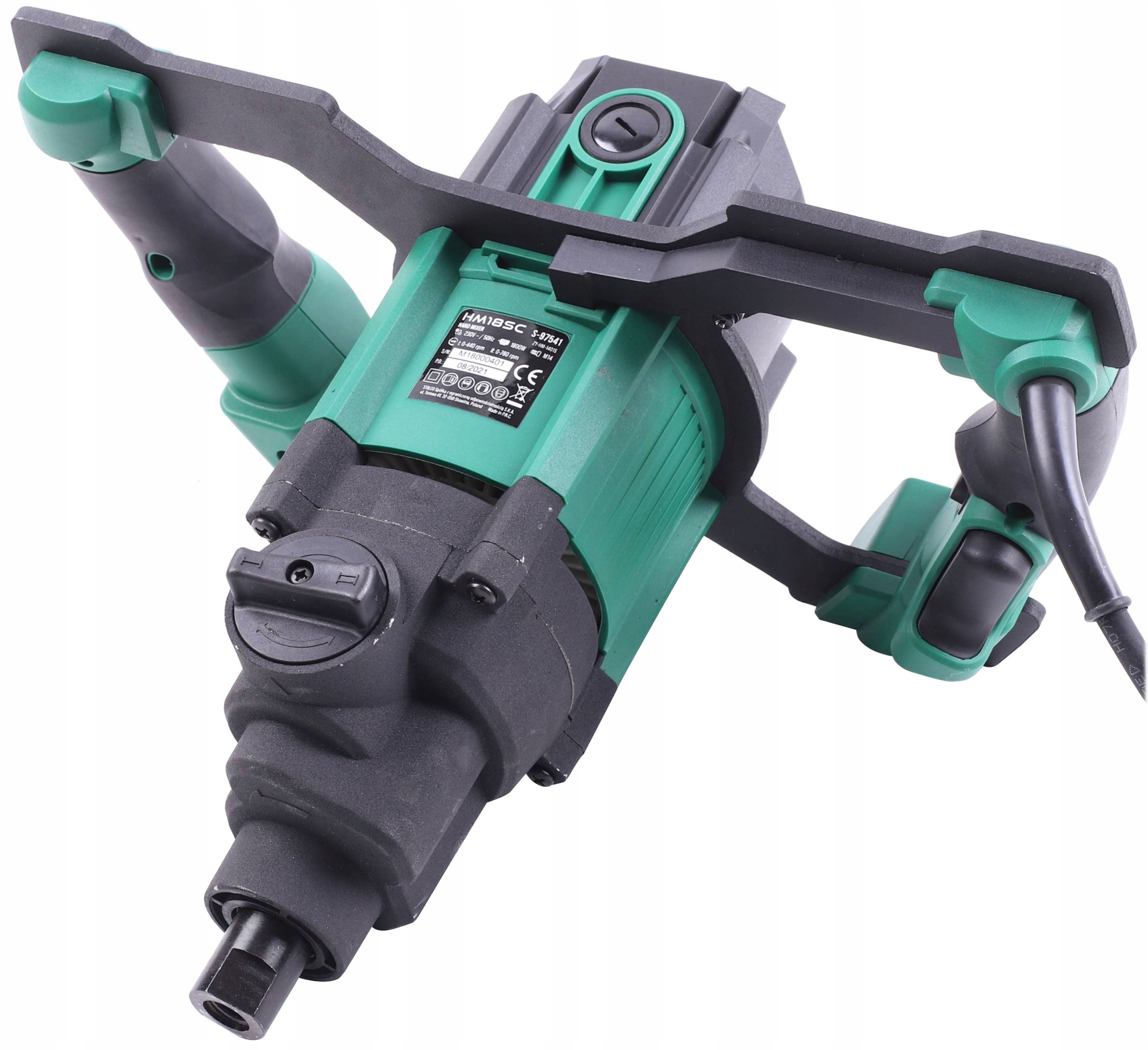 MIESZADŁO ELEKTRYCZNE MIESZARKA DO ZAPRAW 1800W Informacje dodatkowe regulacja obrotów