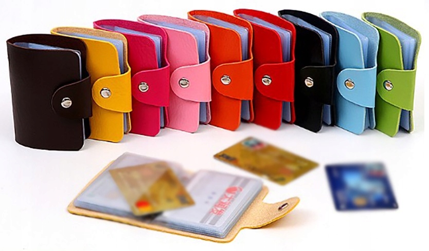 Etui na karty kredytowe, prawo jazdy, dowód kolorowe Rodzaj portfel