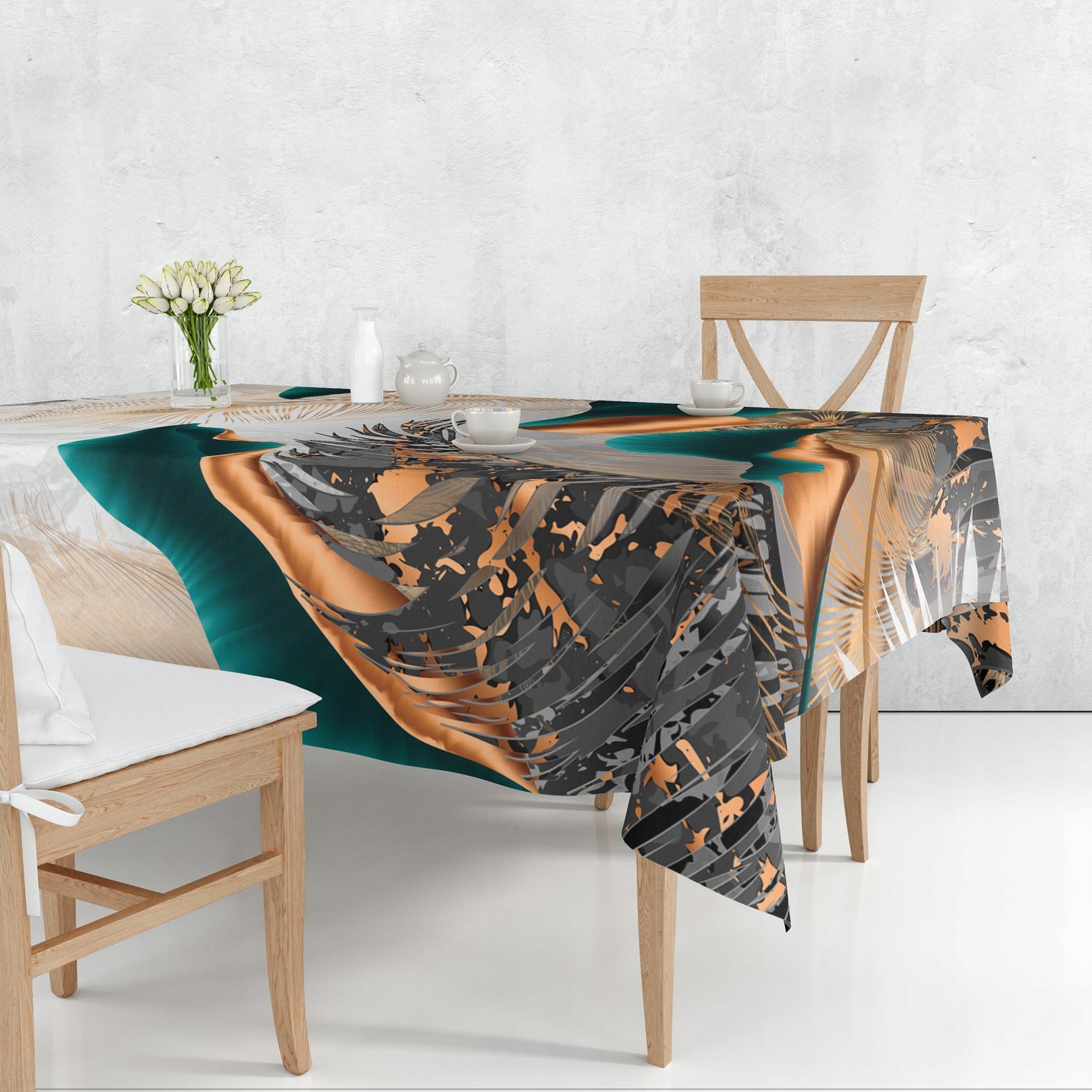 OBRUS PLAMOODPORNY 140X220 GŁADKI MATOWY GRUBY 111 Kształt prostokątny