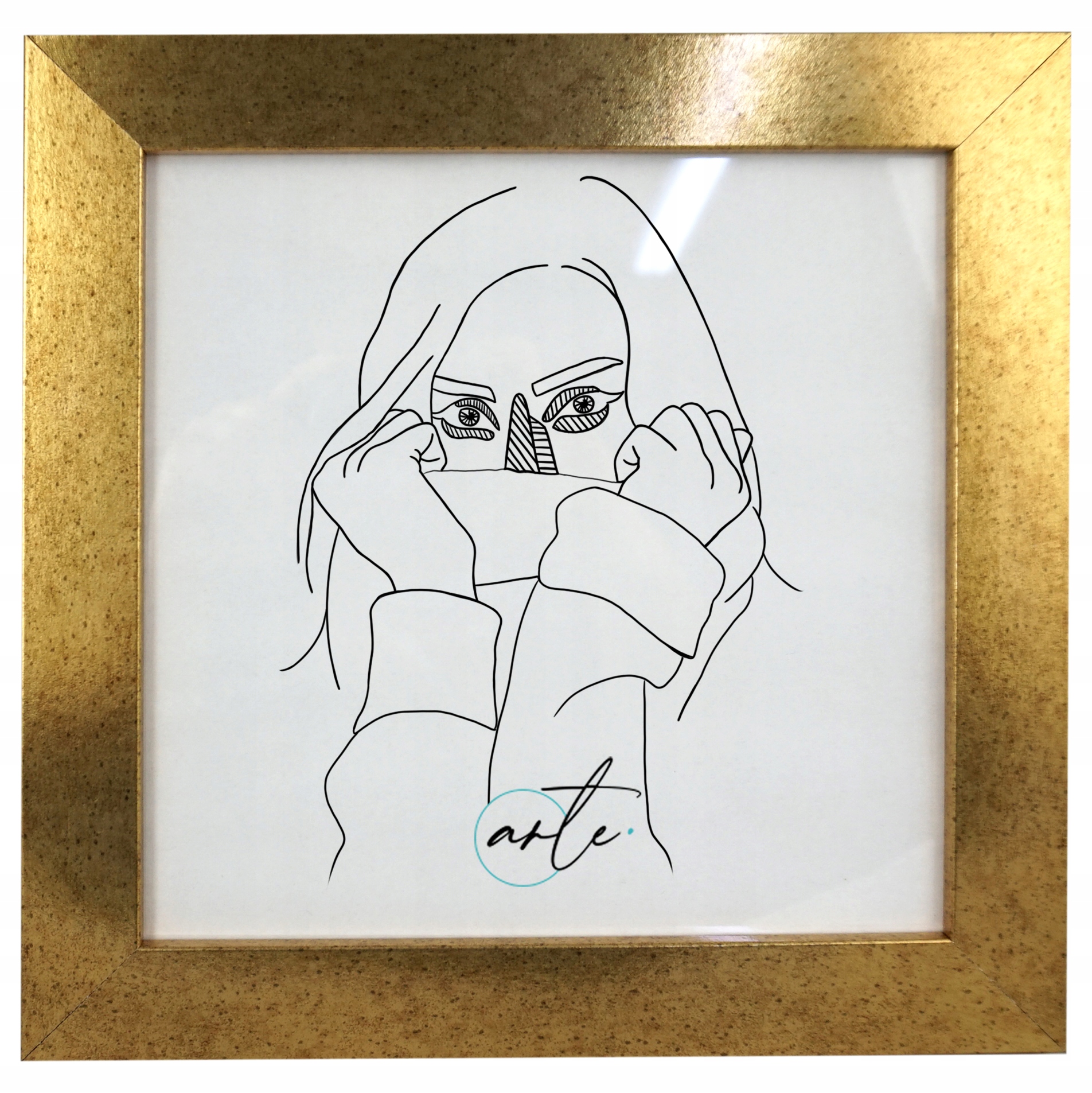 

Ramka na zdjęcia Kai złoty 10x10 cm