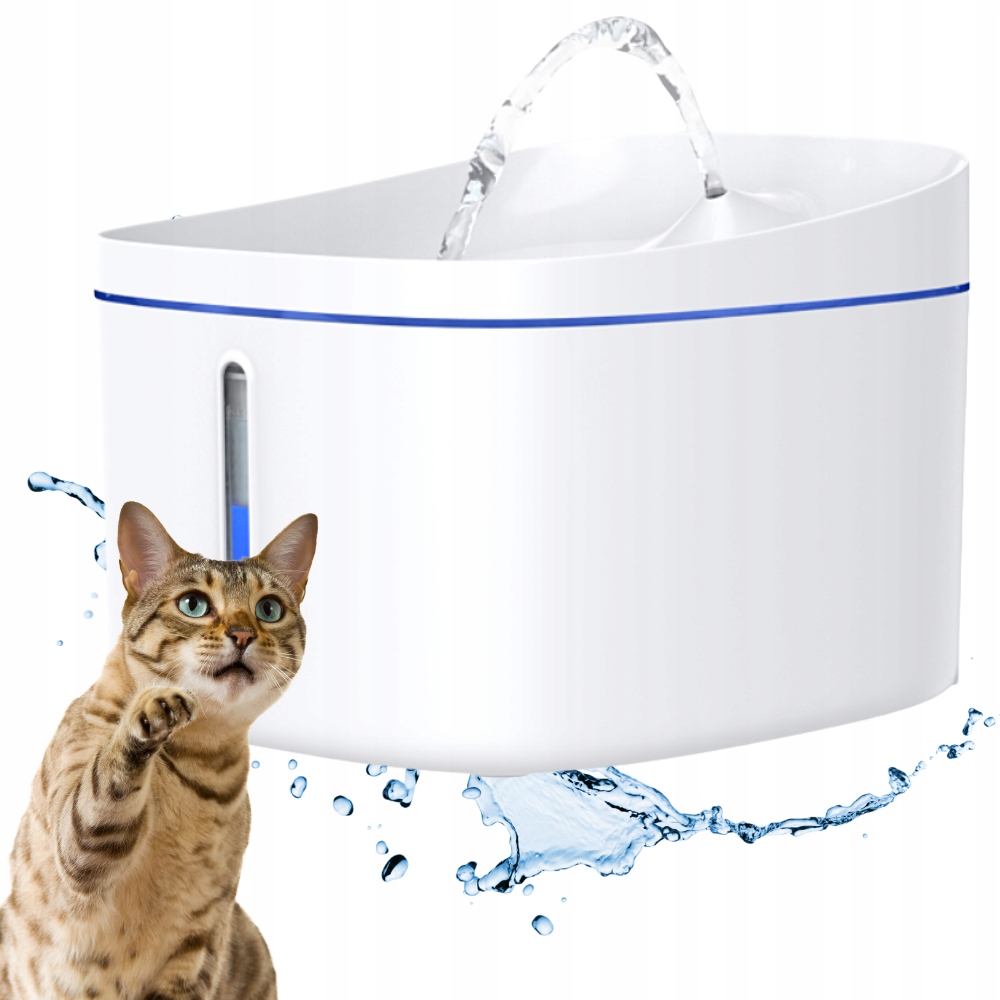 Fontána Napáječka pro kočky psa automatická Led tichá filtr Dogness 2,2 l