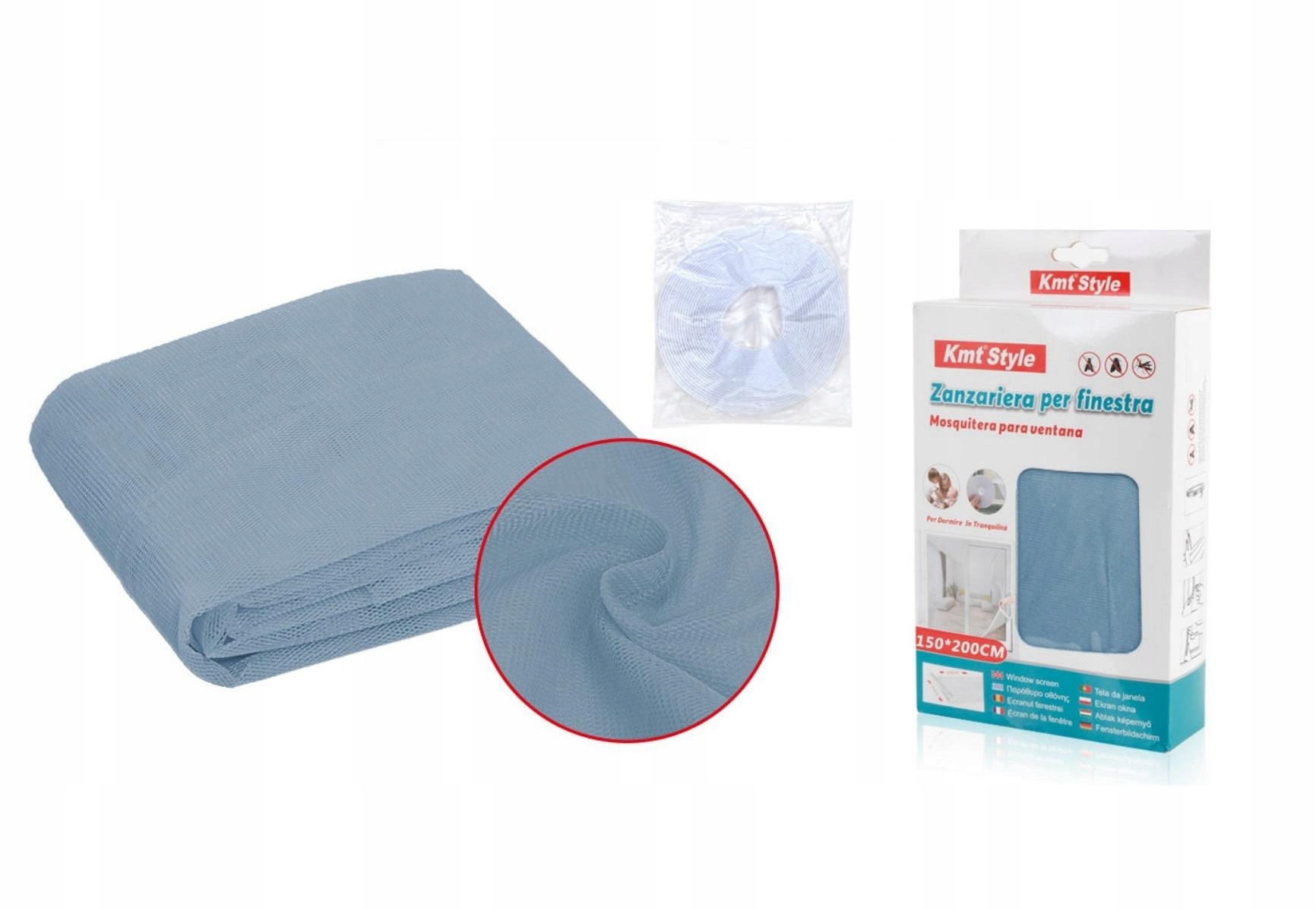 

Moskitiera na okno siatka na owady komary 150x200