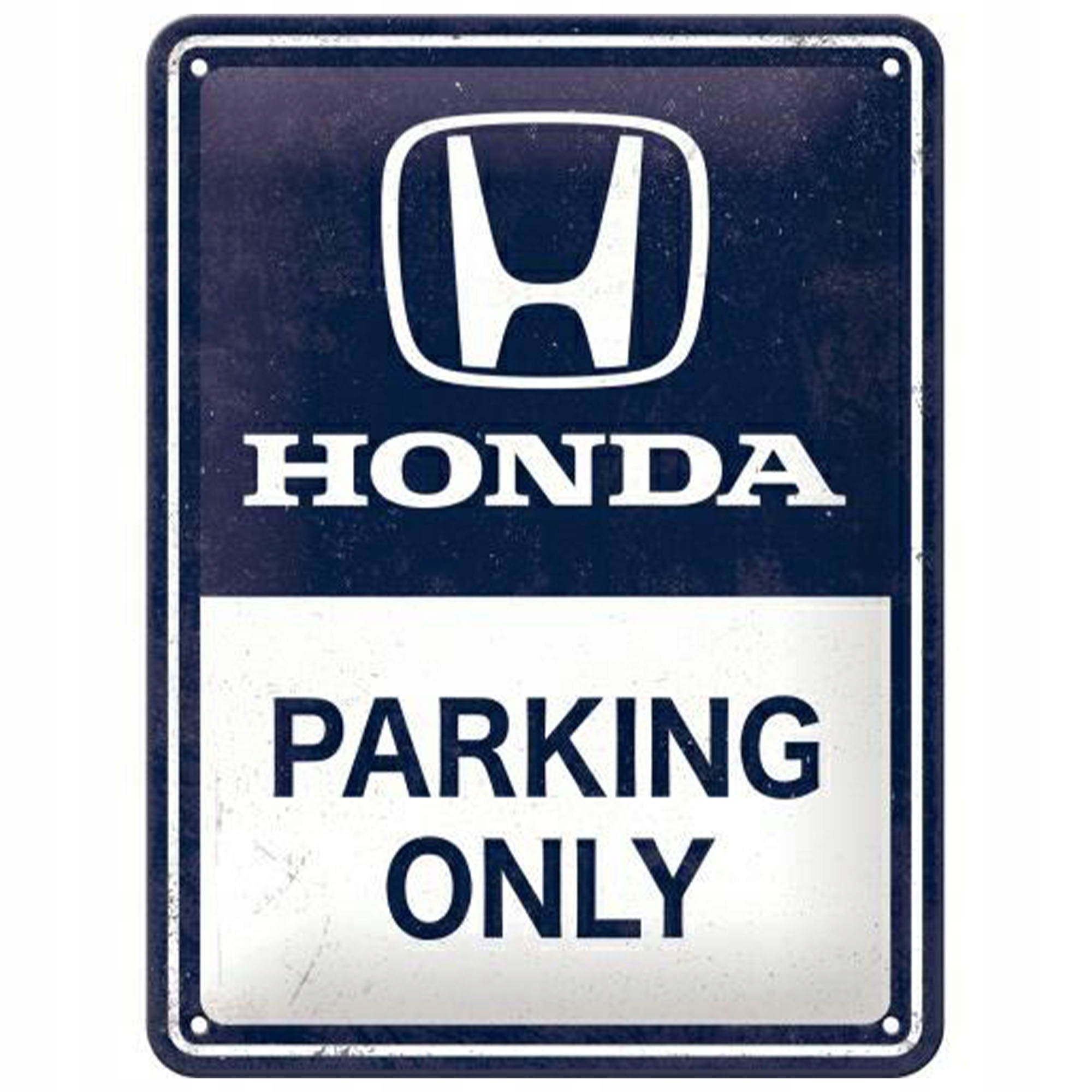 Metalowy Plakat 15x20 Honda Am Parking Only Nadaj Swojemu Garażowi Legend