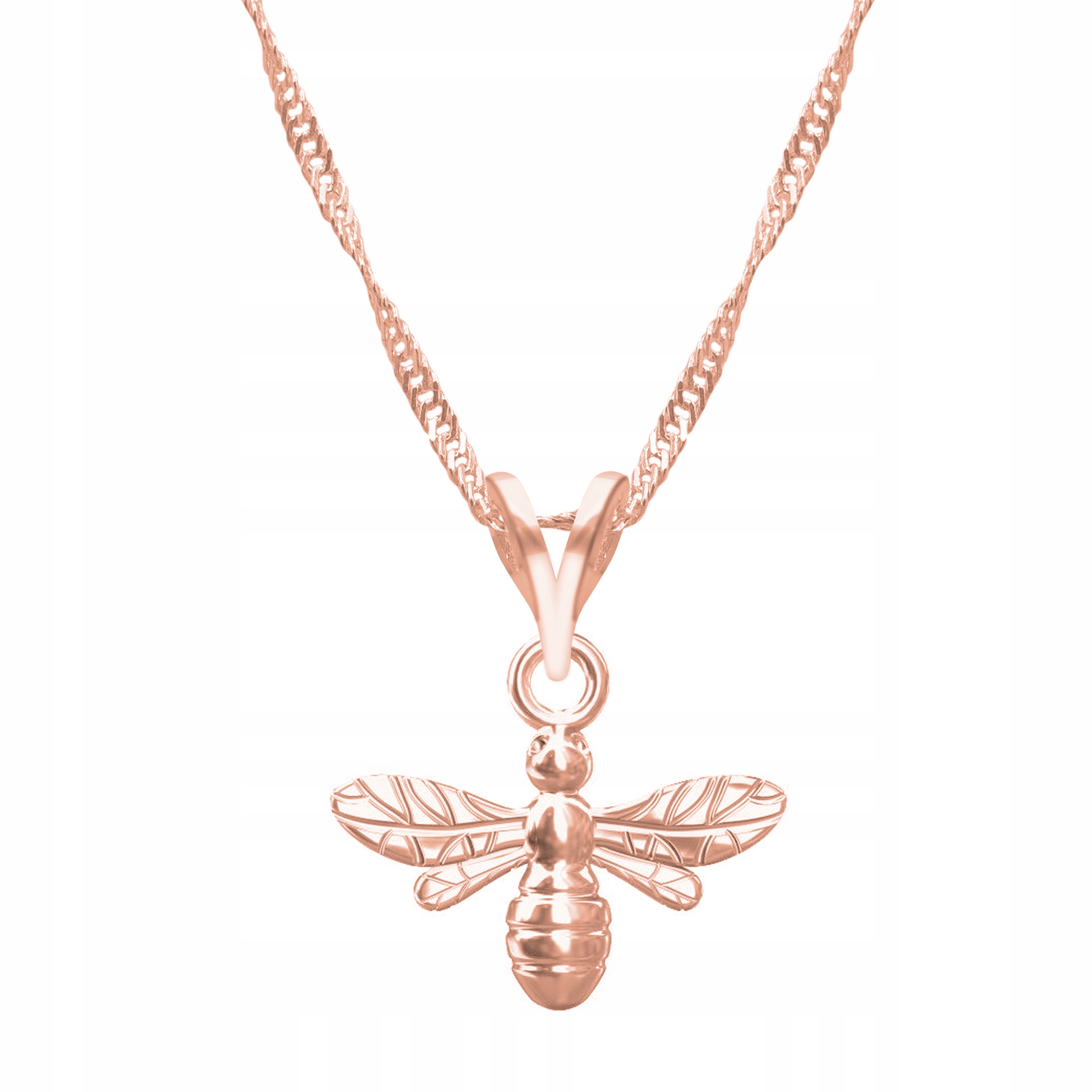 Řetízek zlatý náhrdelník 925 Včela Hmyz