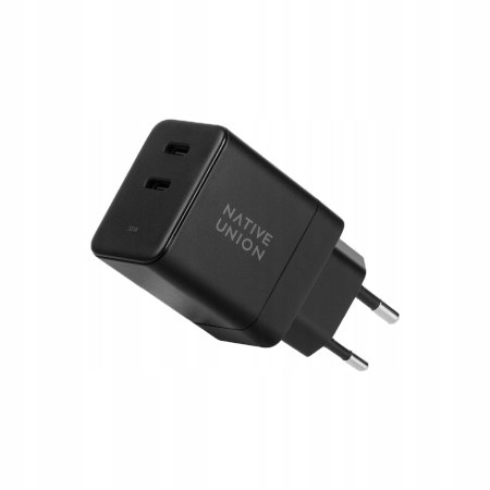 Native Union FAST-PD35-BLK-EU GaN 2x USB-C 35W Czarny