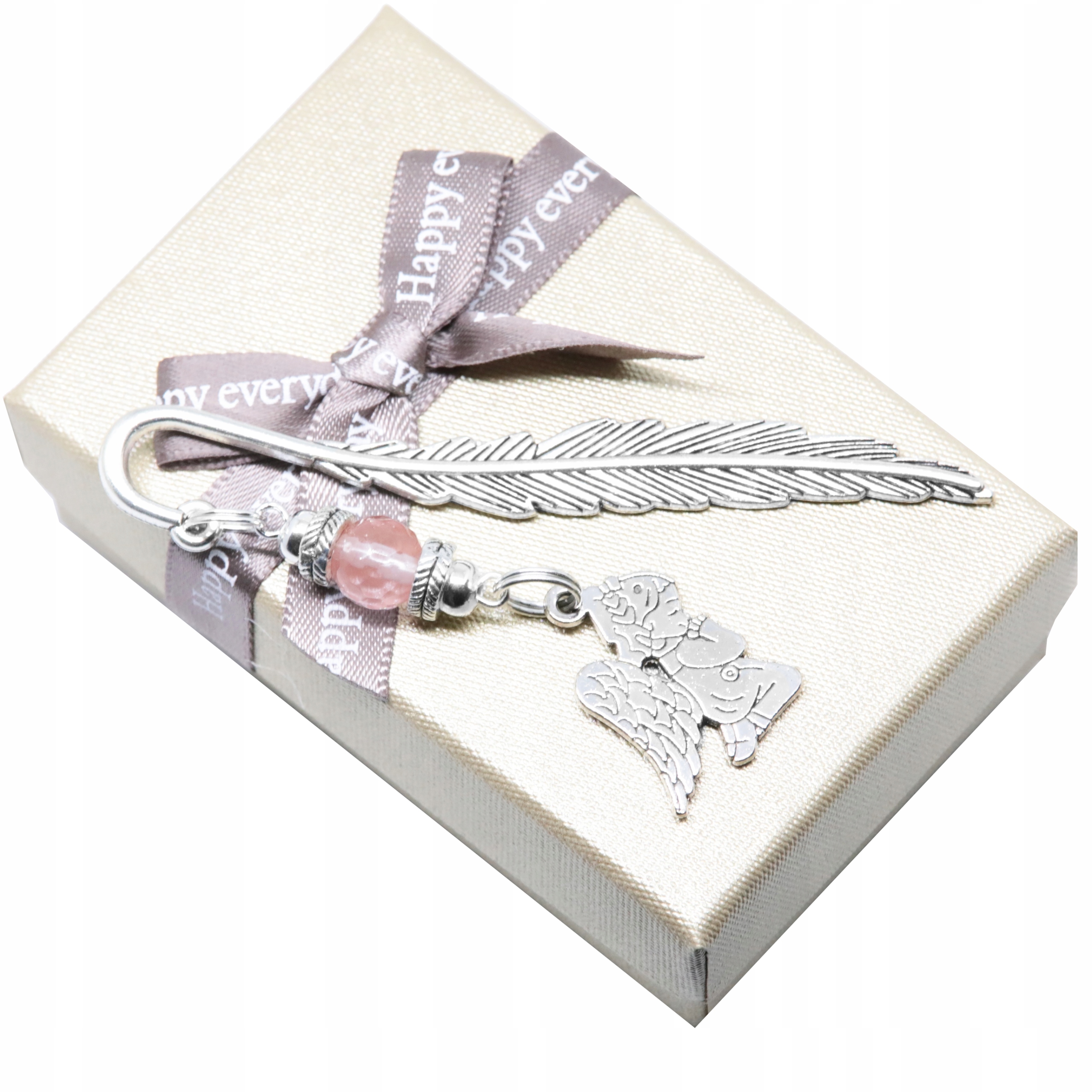 ZAKŁADKA DO KSIĄŻKI anioł KWARC TRUSKAWKOWY