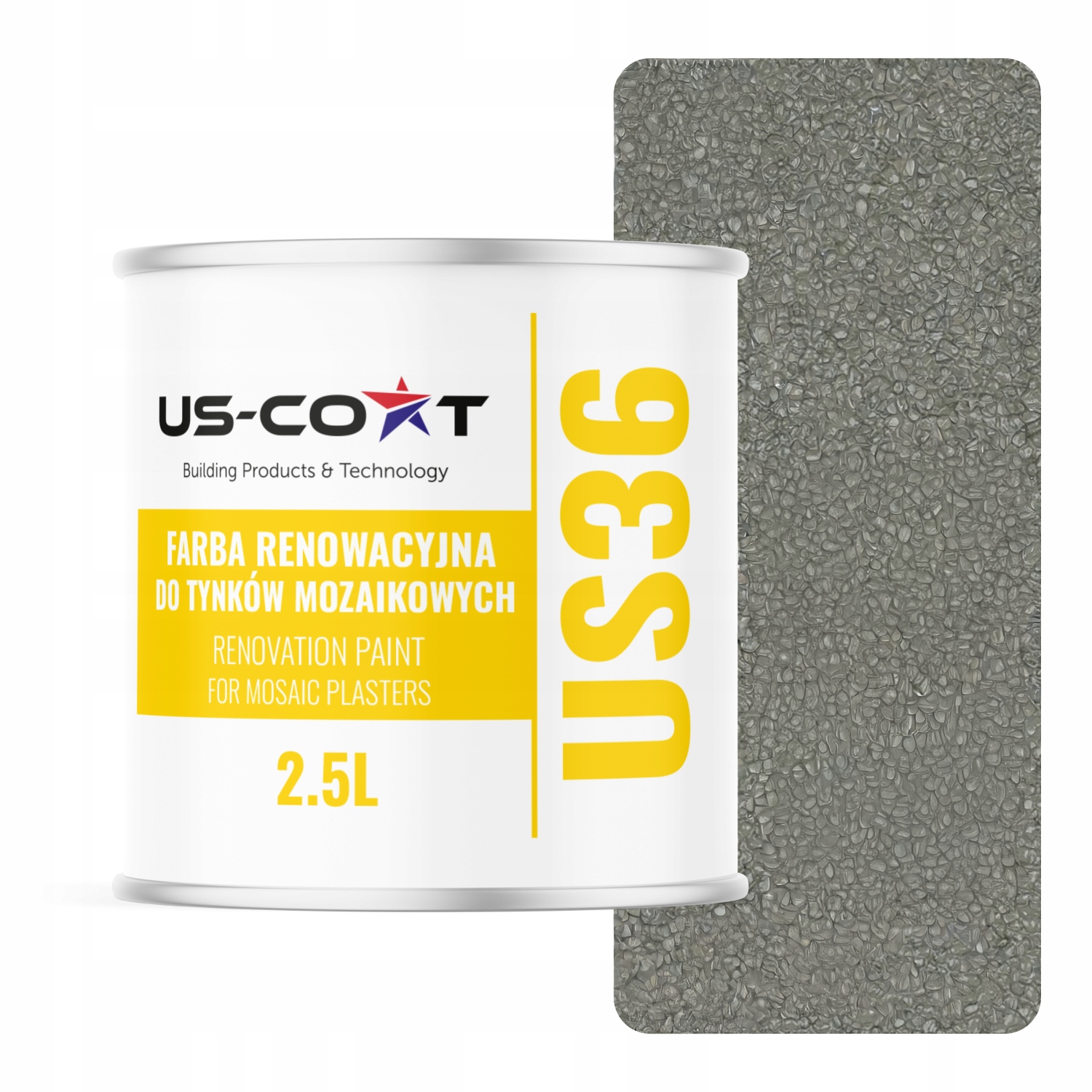 Renovačná farba na mozaikovú omietku 2.5L Obnova Cementová Šedá RAL7033