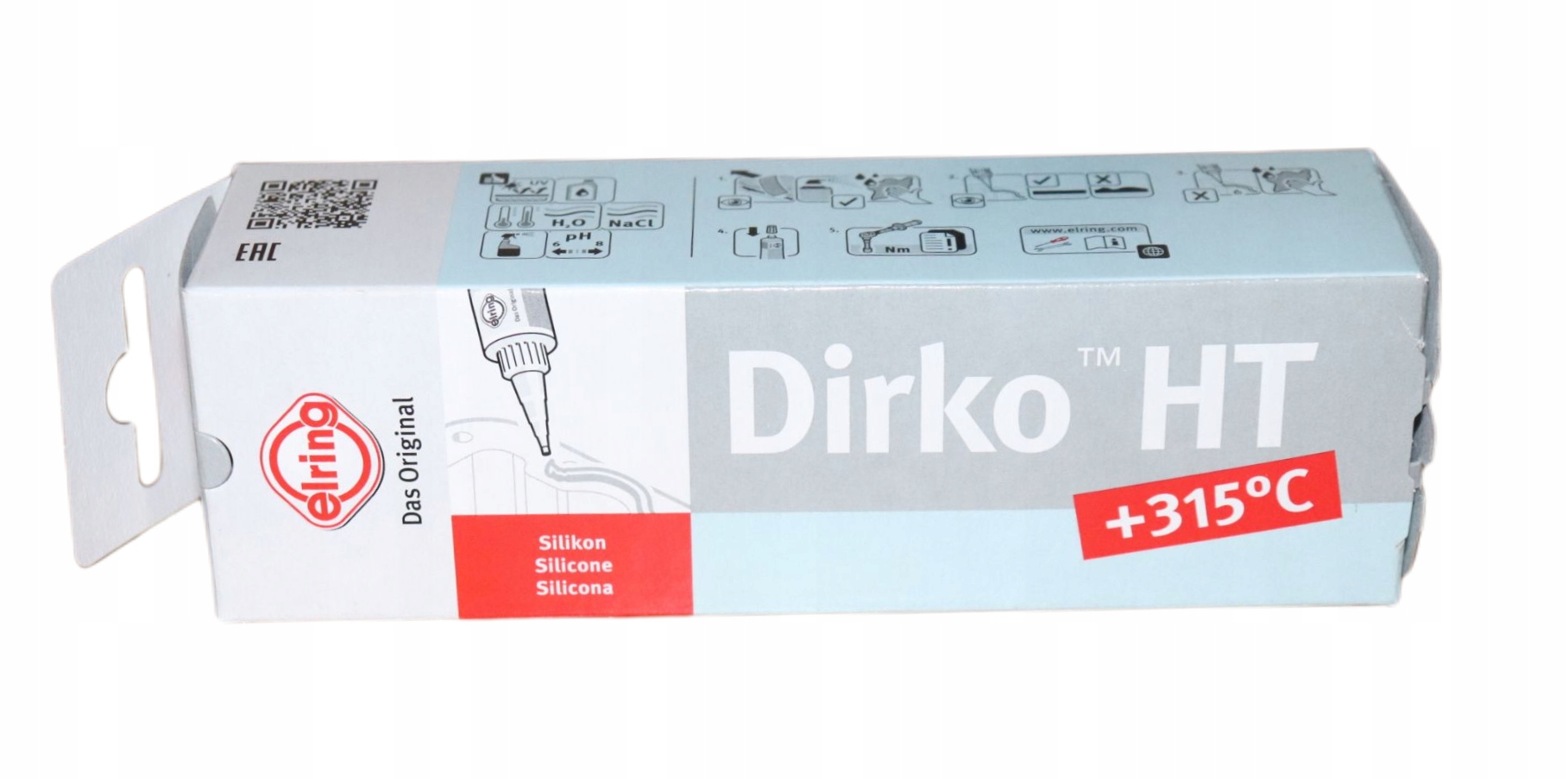 

Masa uszczelniająca silikon Dirko 70ml