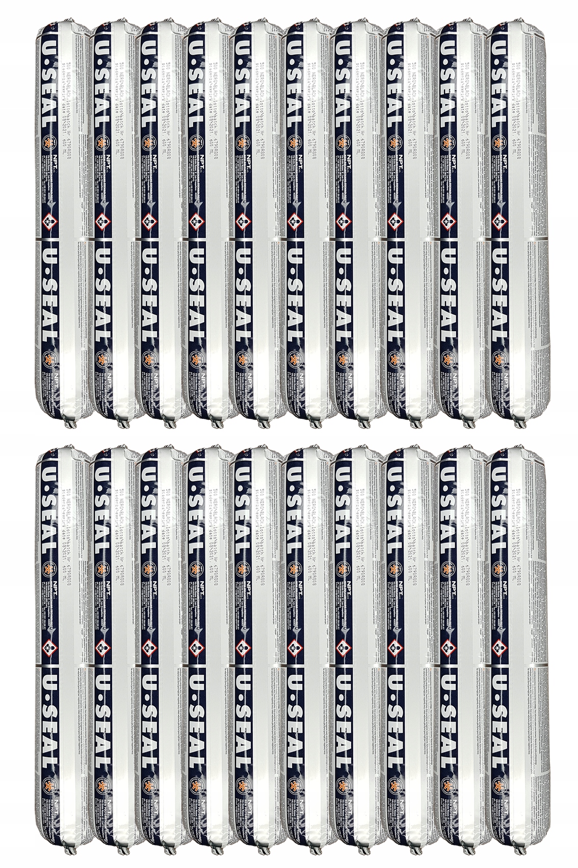 20 Lepidlo Dilatačný tmel Polyuretán Čierny pružný