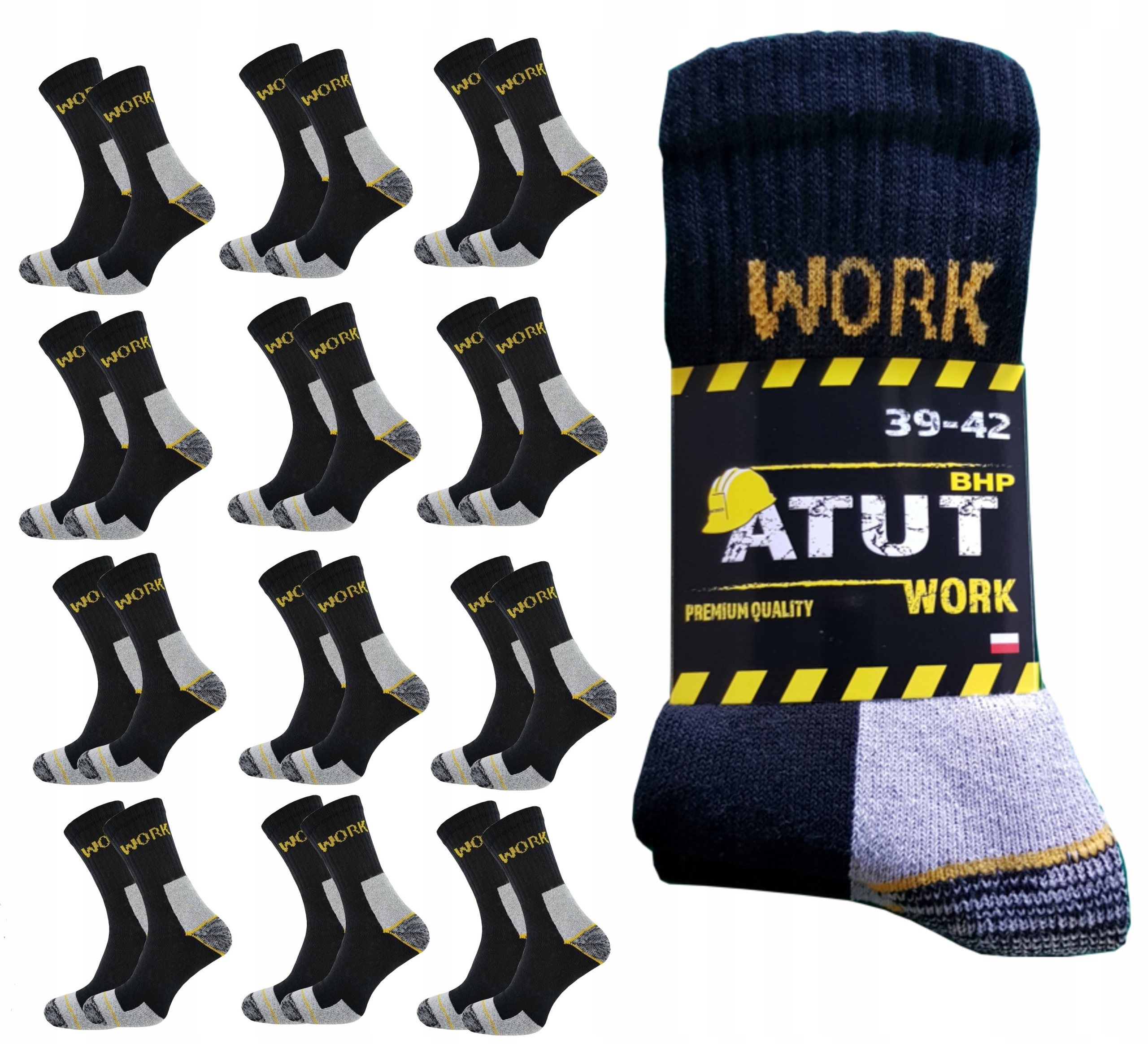 

12x Mocne Skarpety Frota Work Robocze Polska 39-42