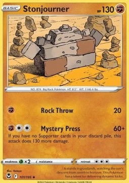 Silver Tempest 101/196 uncommon Stonjourner