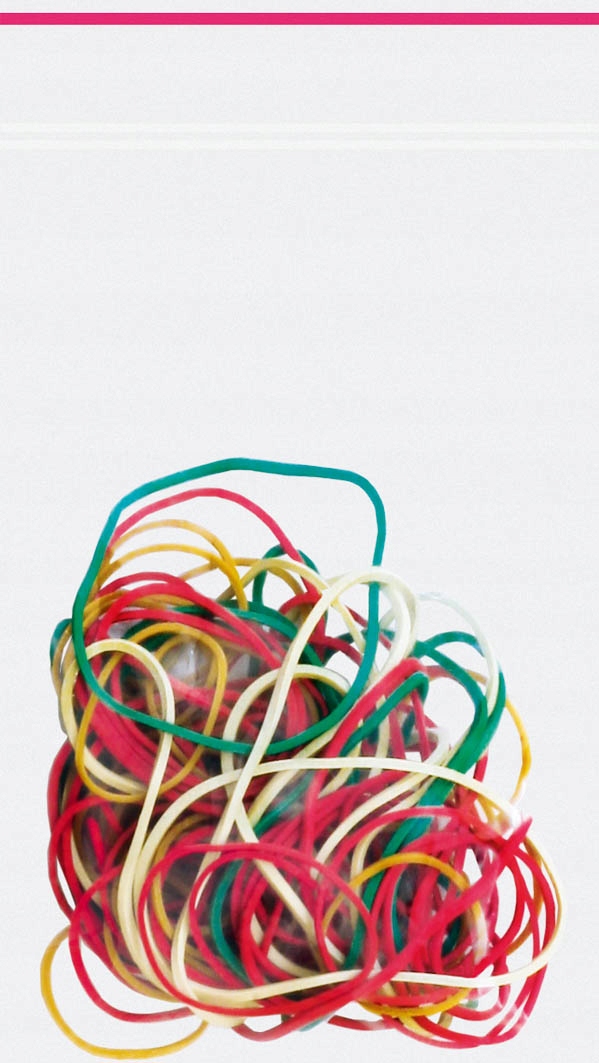 Gumki recepturki Grand 25g mix KOL. 57 mm kolorowe