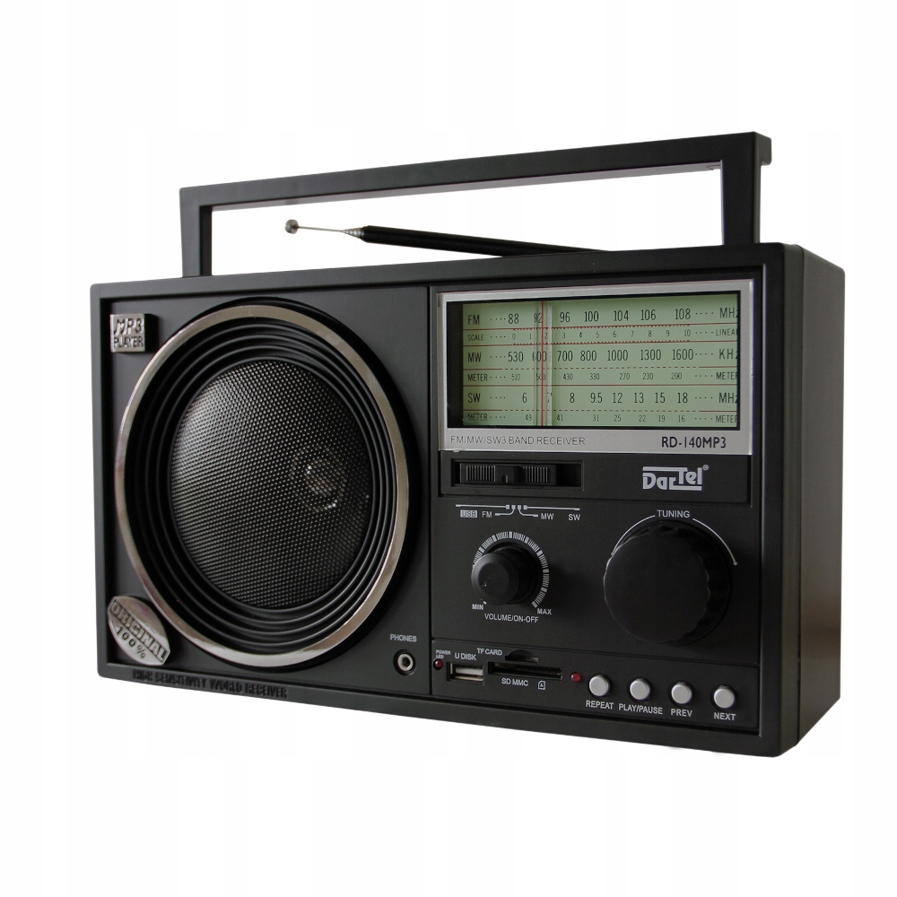 Radio sieciowo-bateryjne Fm, Sw Dartel RD-140MP3