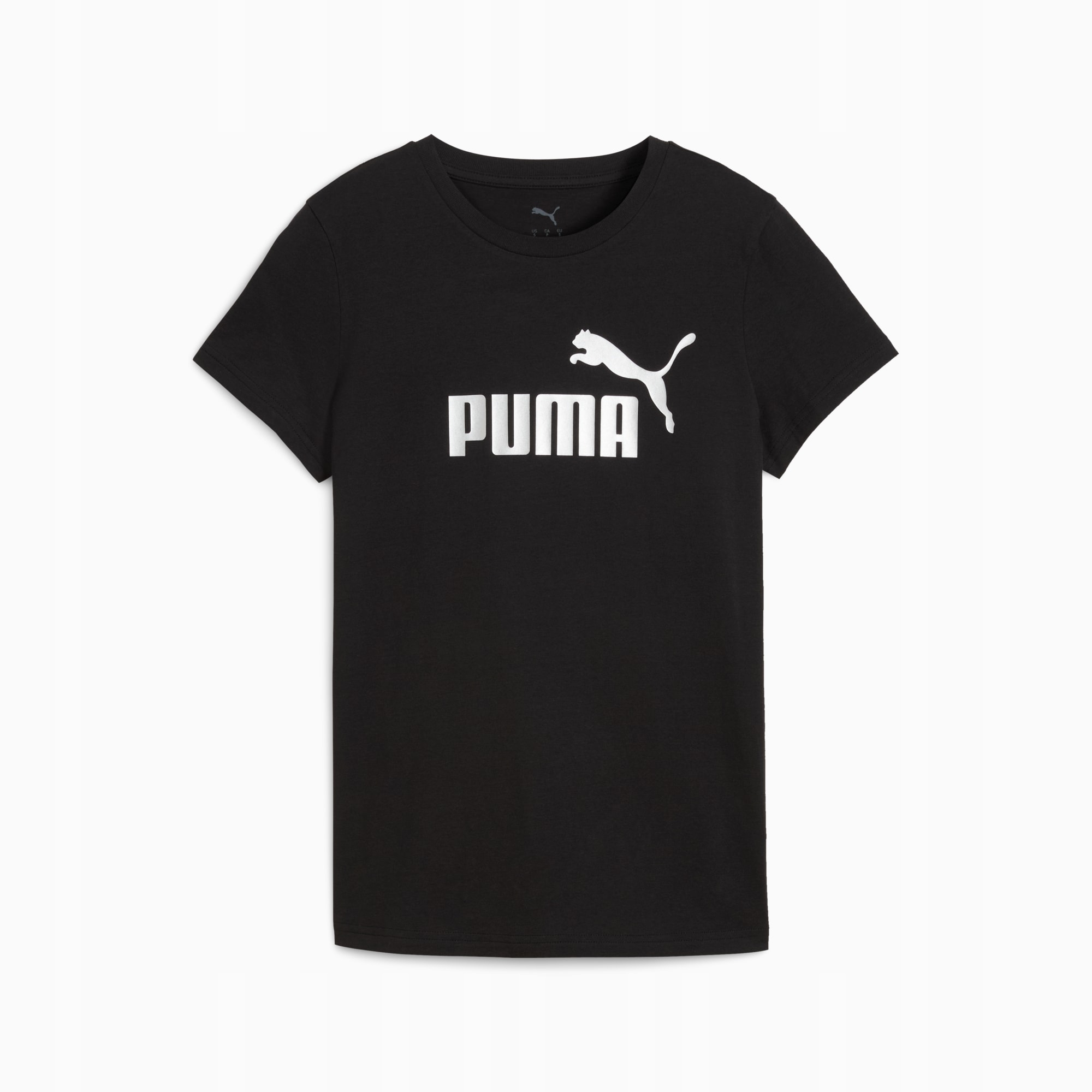 Koszulka damska T-shirt Puma 631536-01 czarna bawełniana Ess Metallic XXL