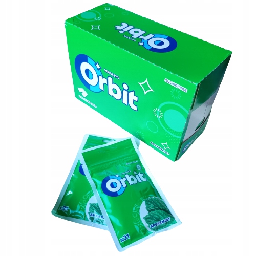 Orbit Spearmint Guma Bez Cukru 29g x 22szt