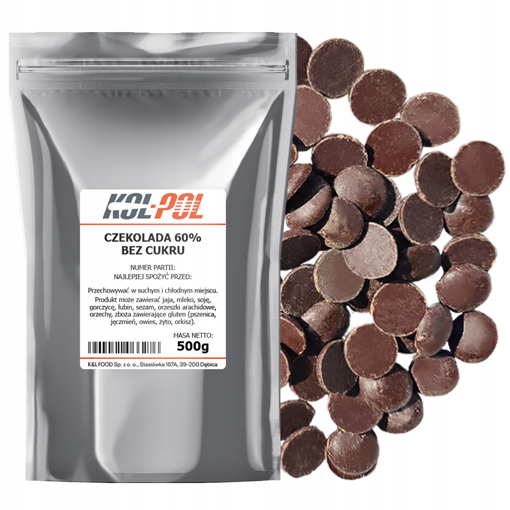 Levně Tmavá Čokoláda 60% Bez Cukru 500 g Fontánový fondue prémiových dezertů Kol-Pol