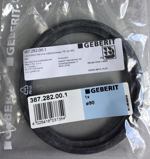 GEBERIT USZCZELKA RURY ODPŁYWOWEJ STELAŻA ORYGINA EAN (GTIN) 4025416037354
