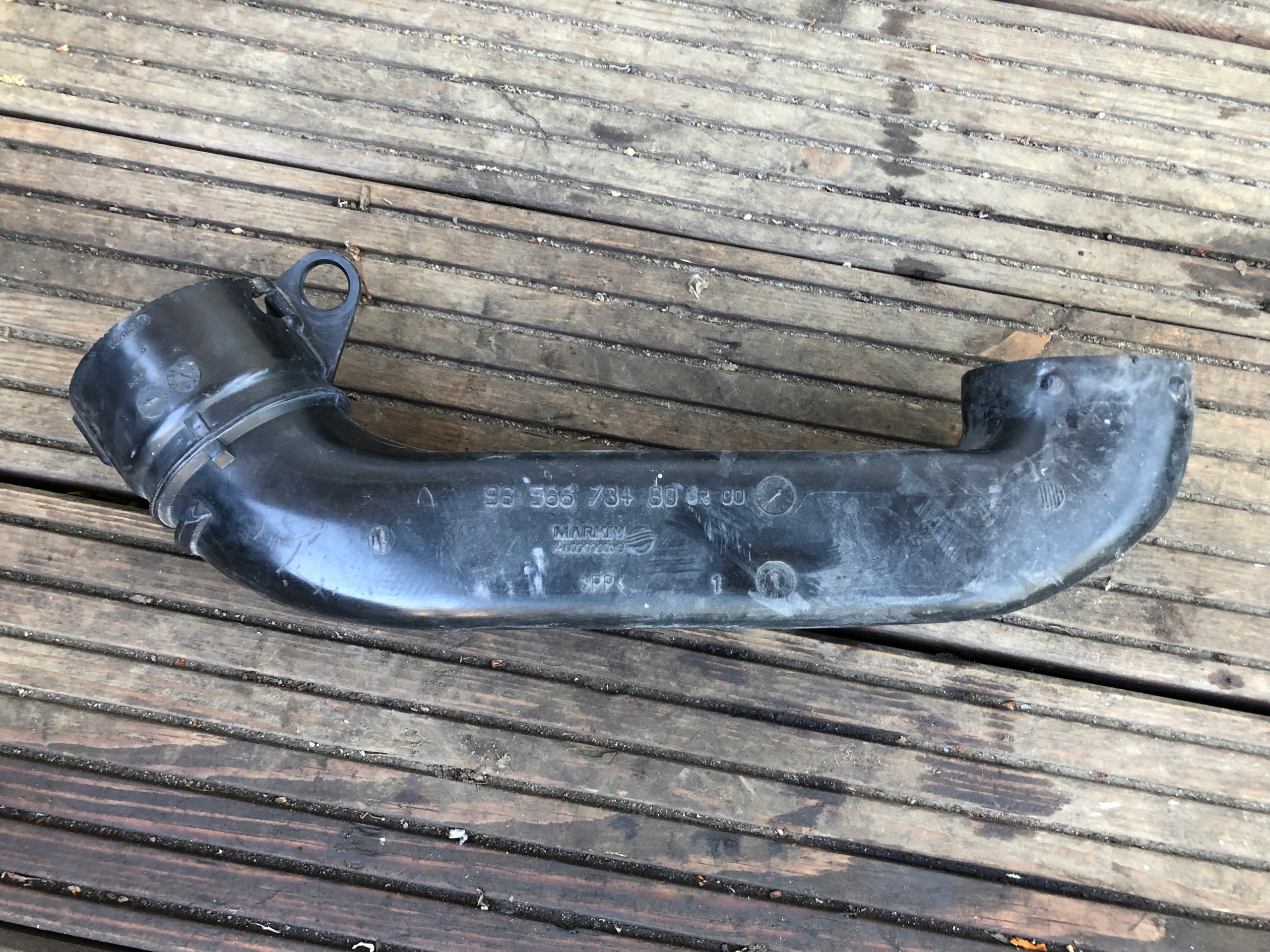 pipe air hose CITROEN PEUGEOT 9656673480