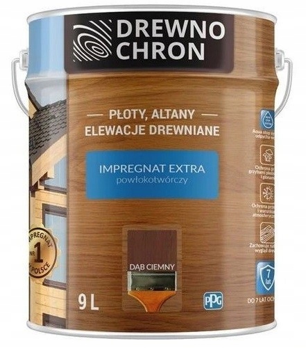 Drewnochron Impregnat Extra Dąb Ciemny 9l