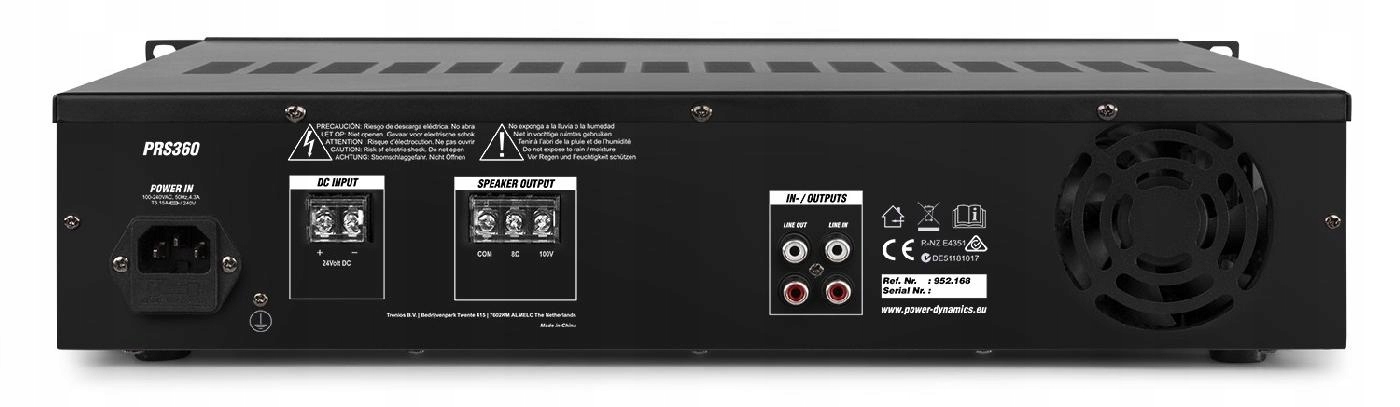 Wzmacniacz pomocniczy 100V PRS360 EAN (GTIN) 8715693311624