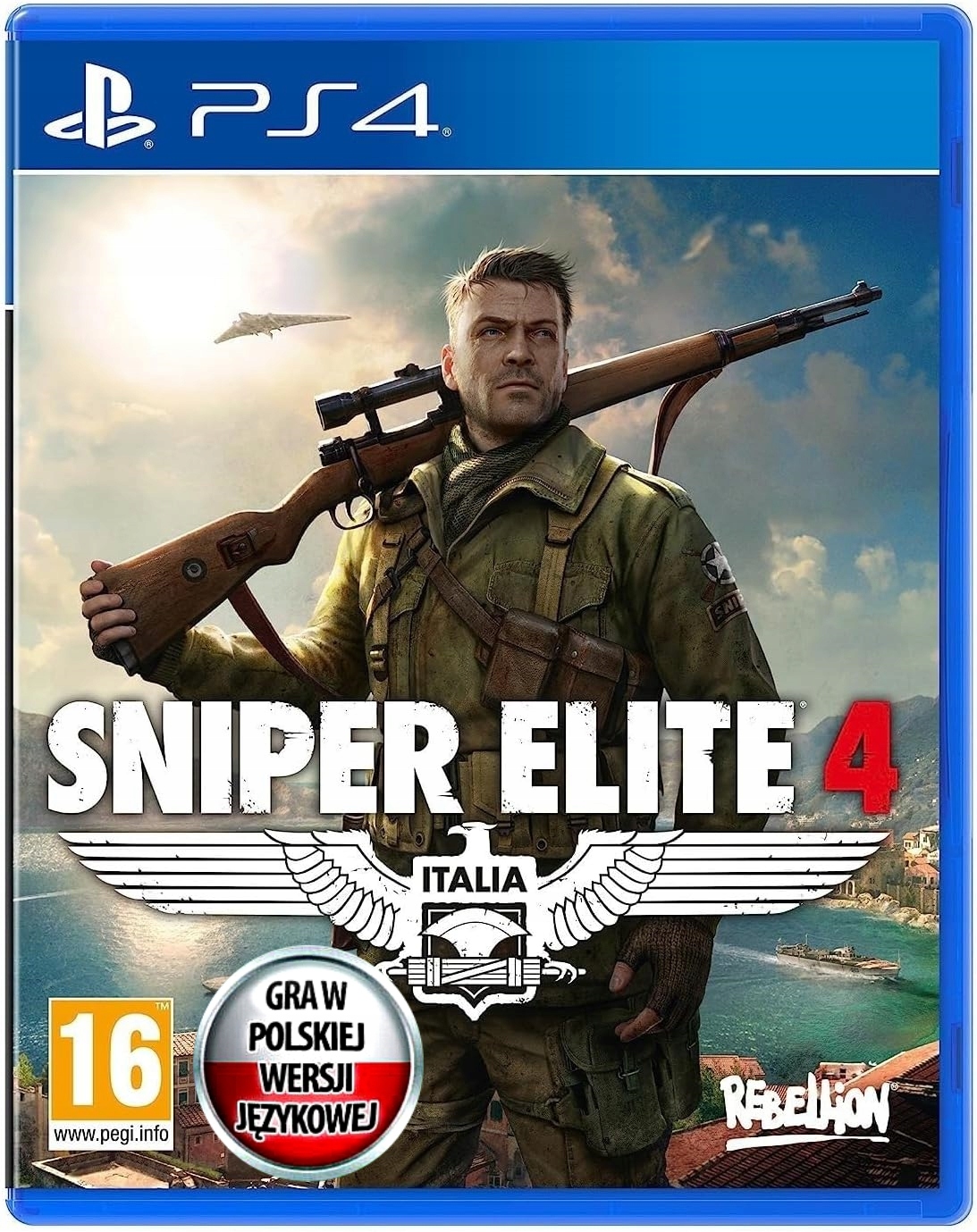 SNIPER ELITE 4 ITALIA - PL - NOWA GRA - PS4 - Płyta Blu-ray