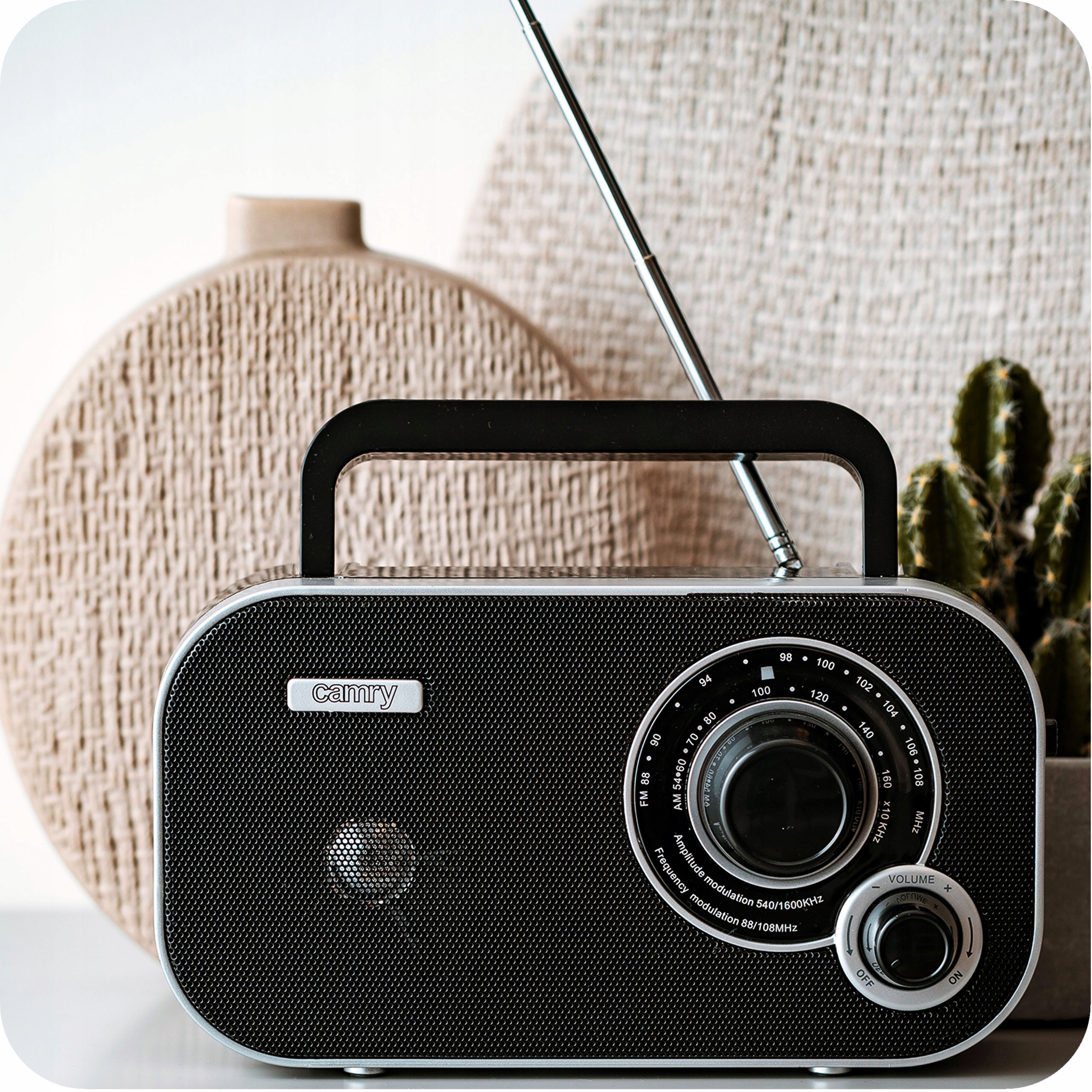 Stylowe KUCHENNE RADIO RETRO AM FM AUX Głośnik Waga produktu 0.4 kg