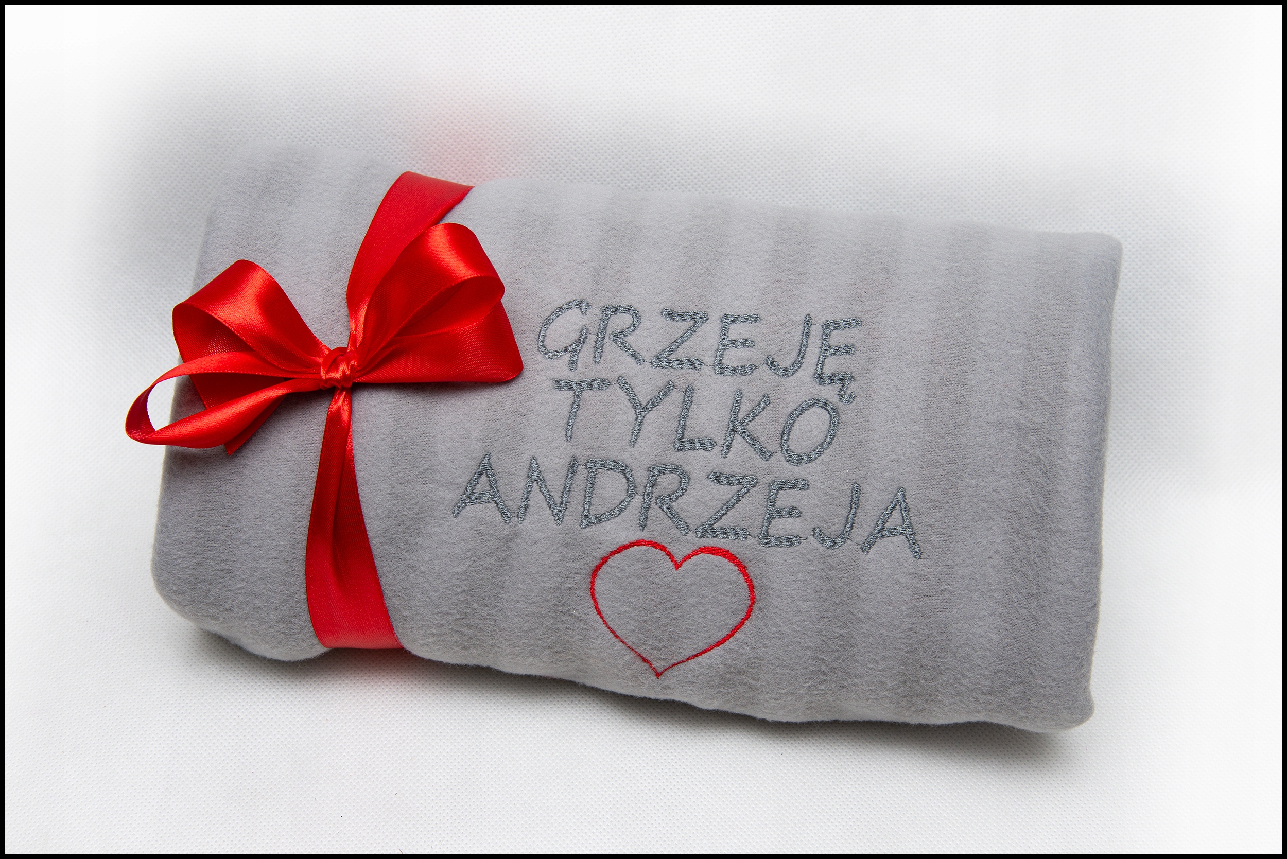 PERSONALIZOWANY PREZENT NA ŚLUB KOC Z HAFTEM Wymiary niestandardowe