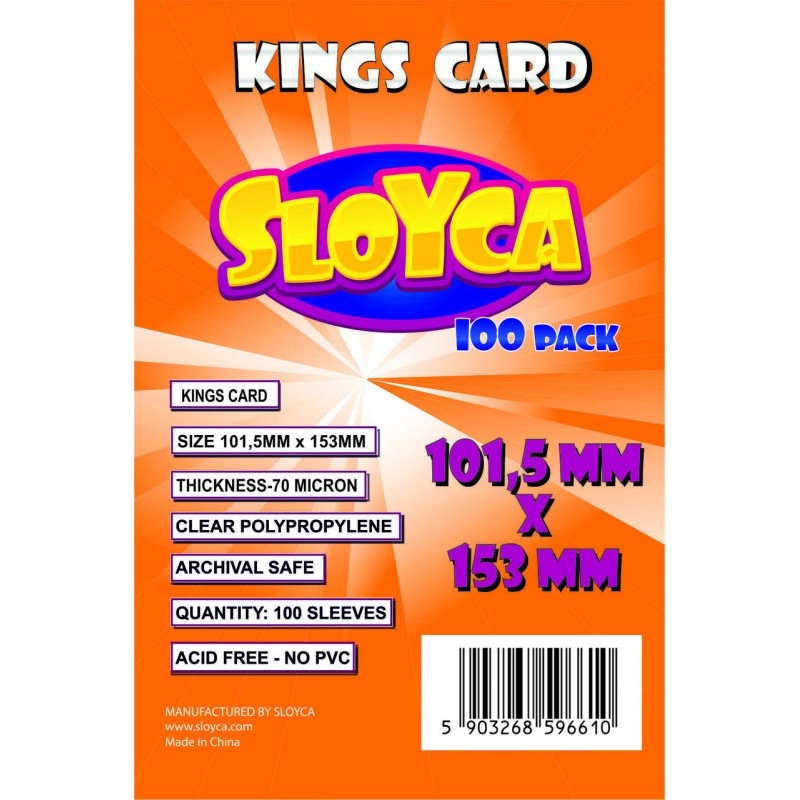 

Sloyca Koszulki Kings Card 101,5x153mm 100 szt.