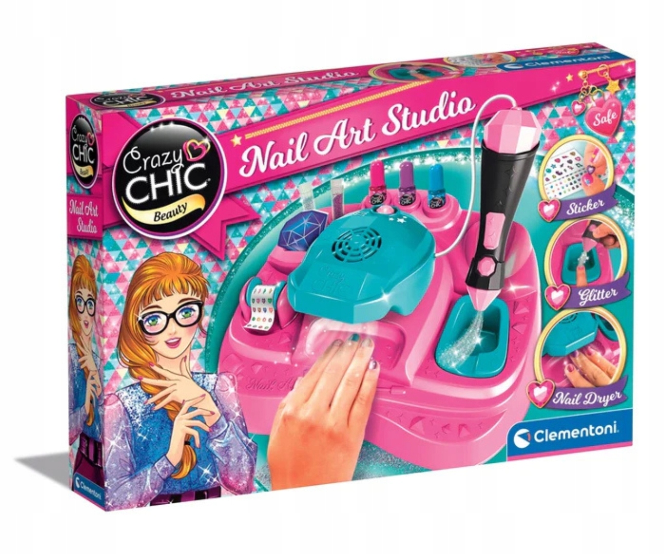 Clementoni Crazy chic 18768 Crazy Studio Paznokci