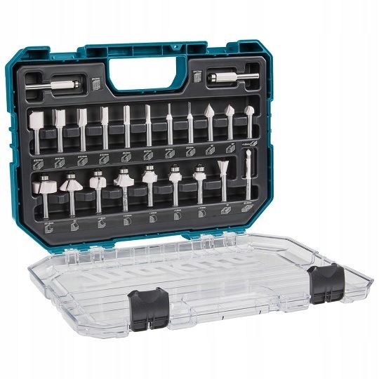 sada 22ks fréz Hm pro frézku, stopka 8 mm, Makita [D-74778]