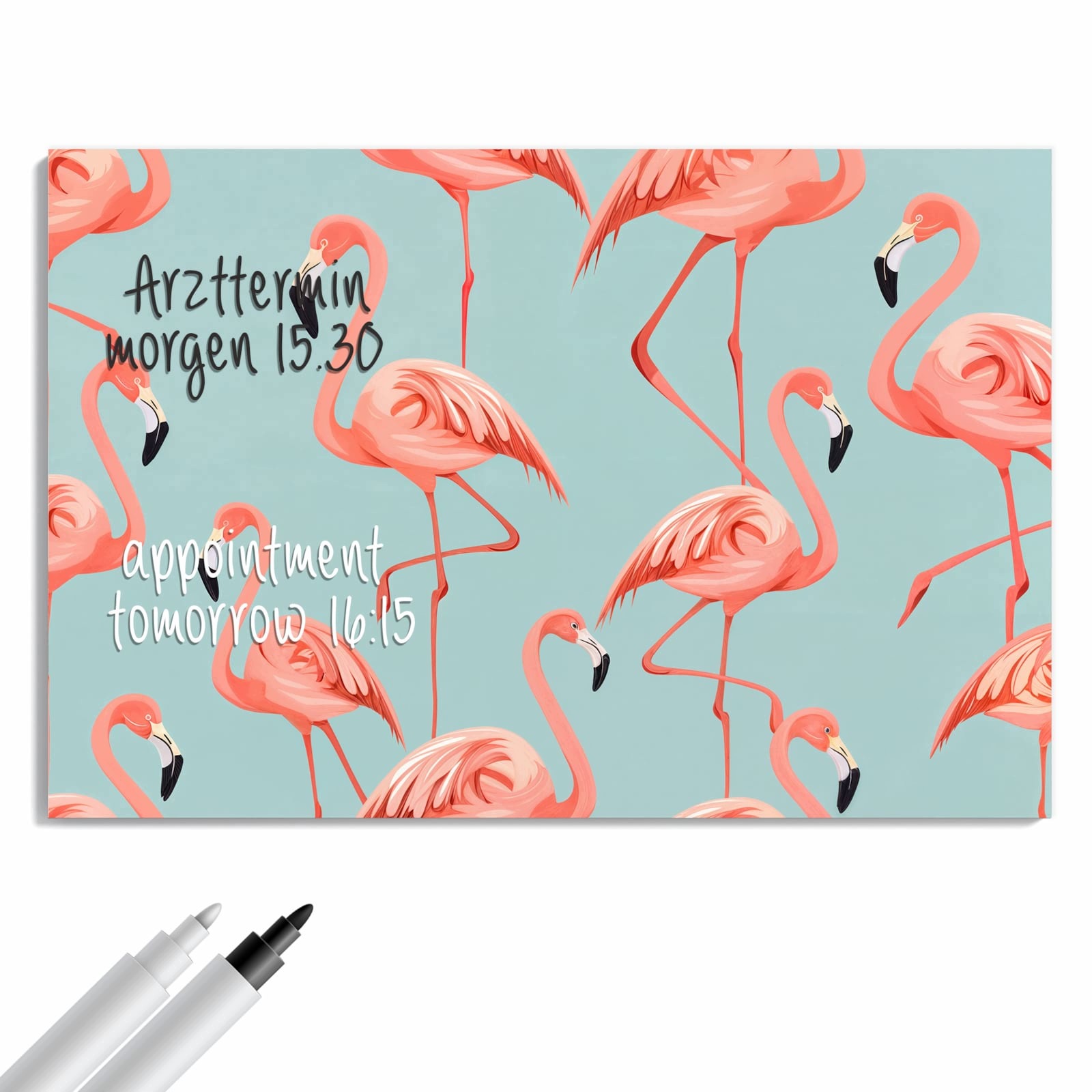 Magnetická tabule Plameňák Design 60 × 40 cm