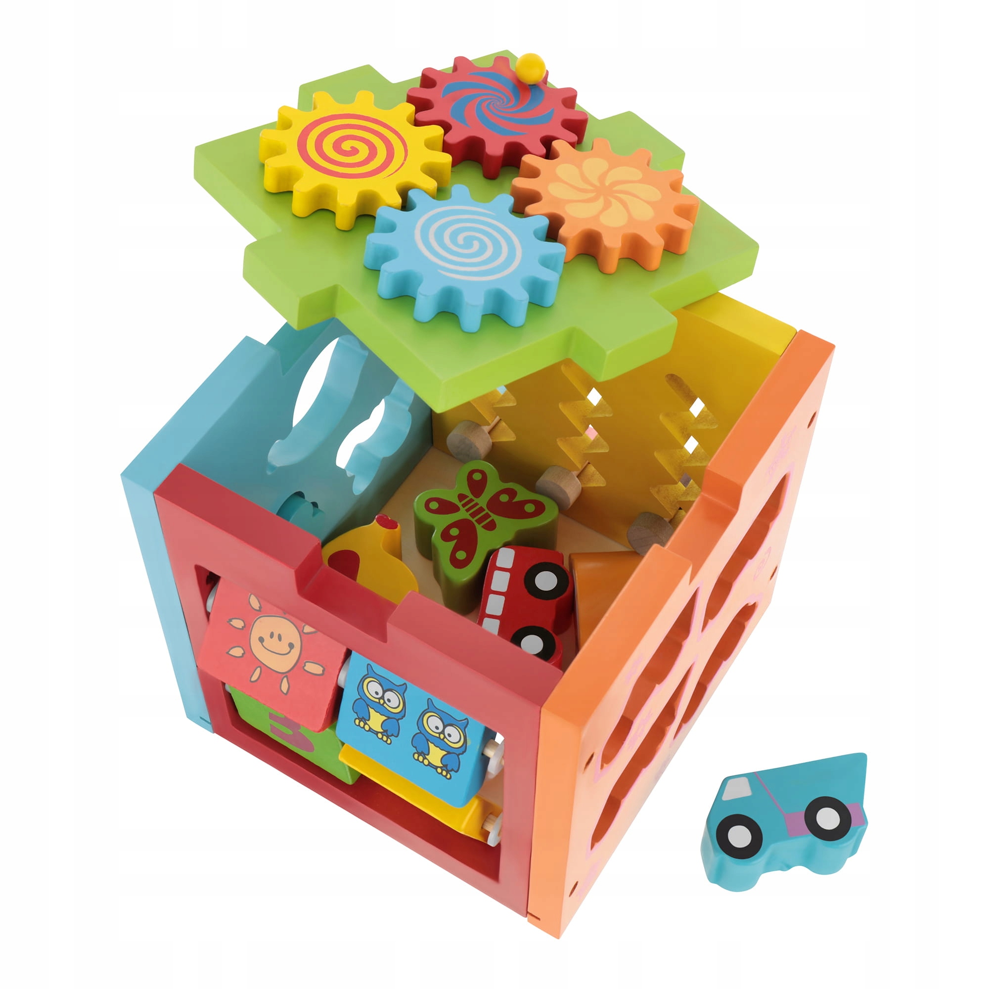 LT330 KOSTKA SENSORYCZNA EDUKACYJNA SORTER 5 PŁASZCZYZN