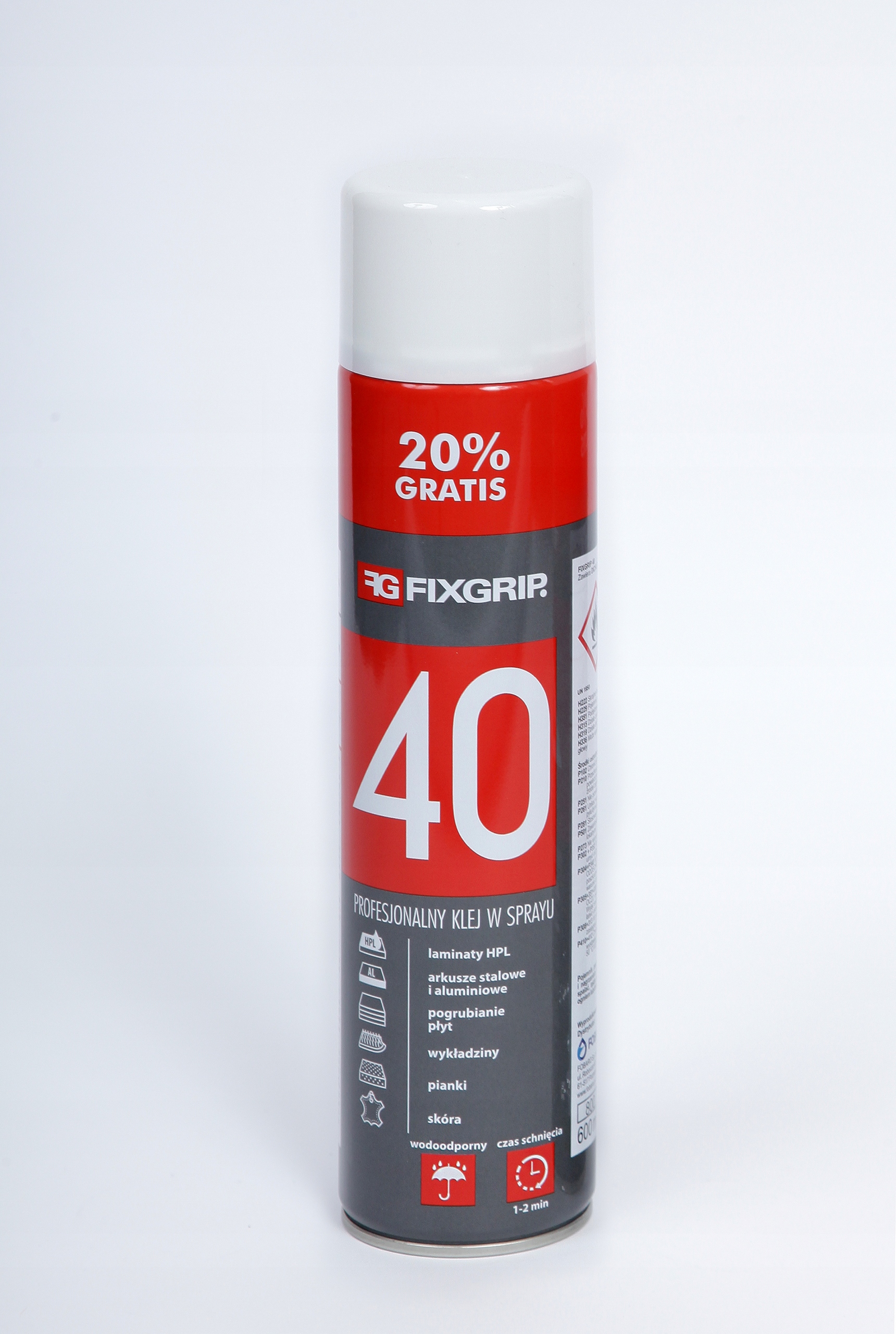 Klej w spray-u Fixgrip 40 Spray Profesjonal Podsufitka auta samochodu 600ml
