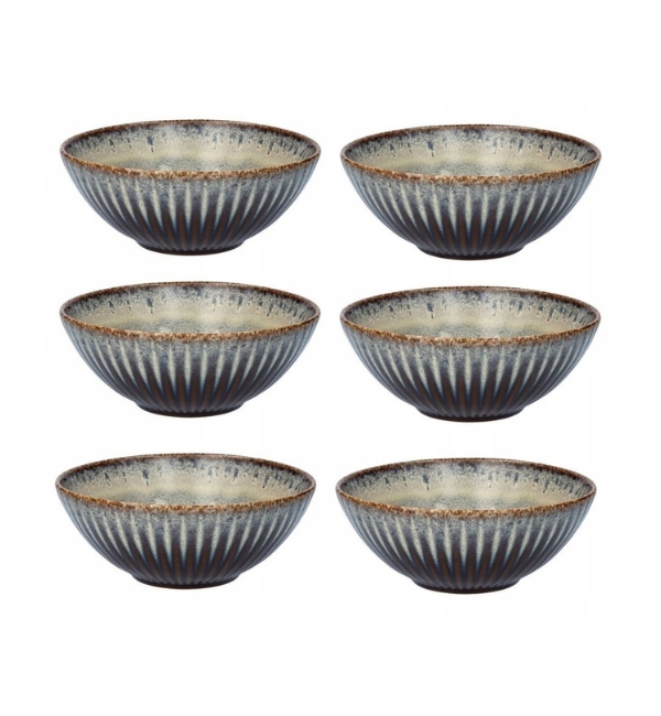 Lubiana Stoneware Meteor Desert 6 Szt Salaterka 17 CM Ceramika Beż