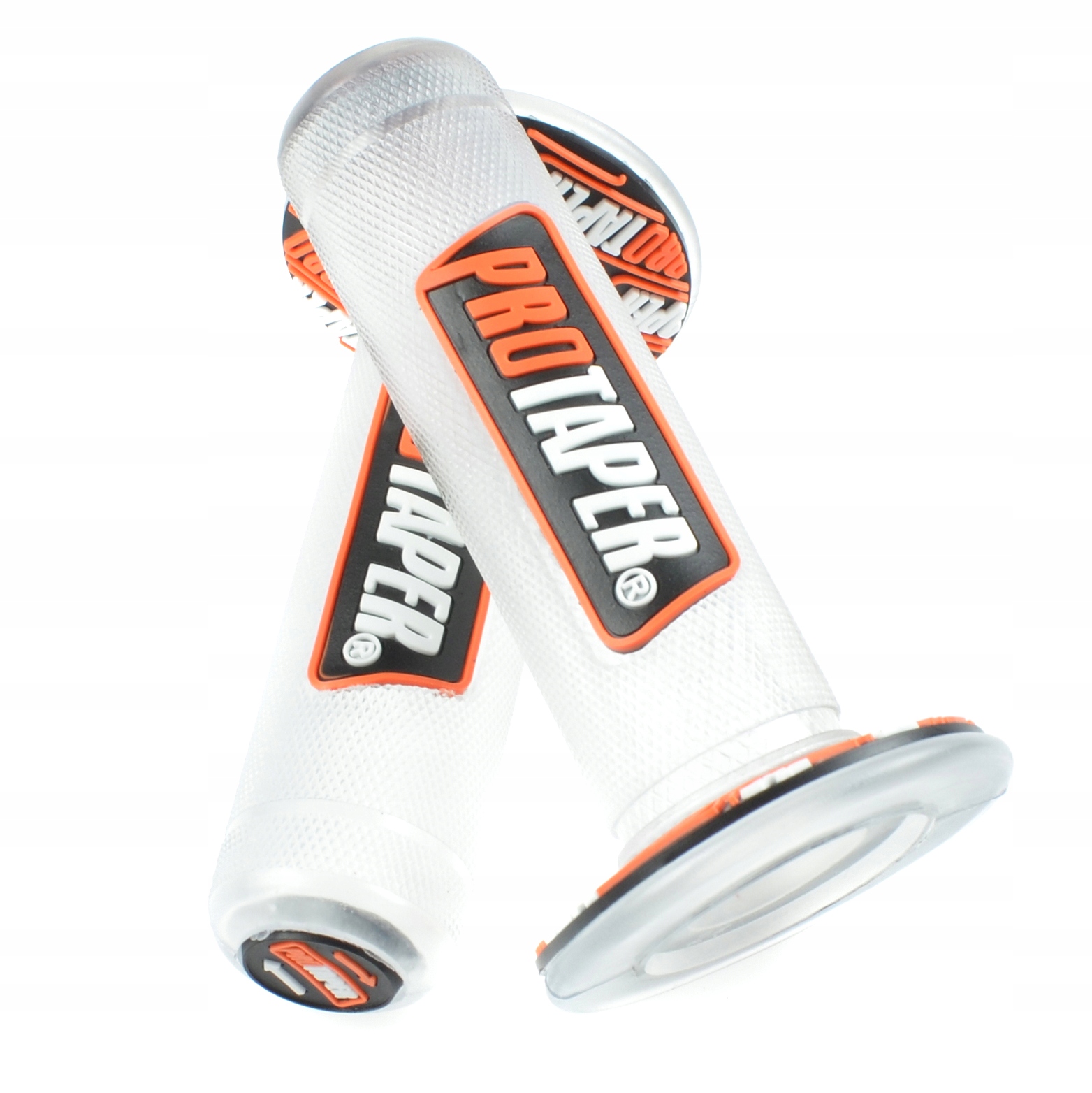 Uniwersalne manetki motocyklowe Protaper cross, bober biało-czerwone